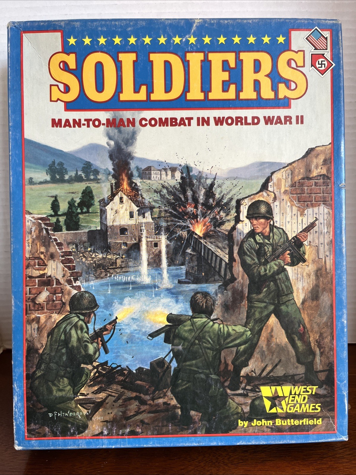 Soldiers Man to Man Combat in WWII – West End Games – UNPUNCHED. “XO”