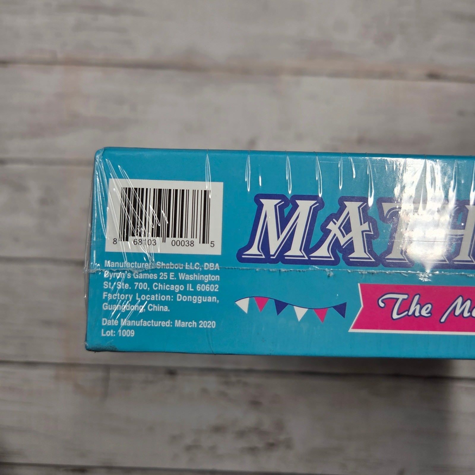 Byrons Games Math Sprint The Mental Math Board Game New Sealed 2020 2-8 Players