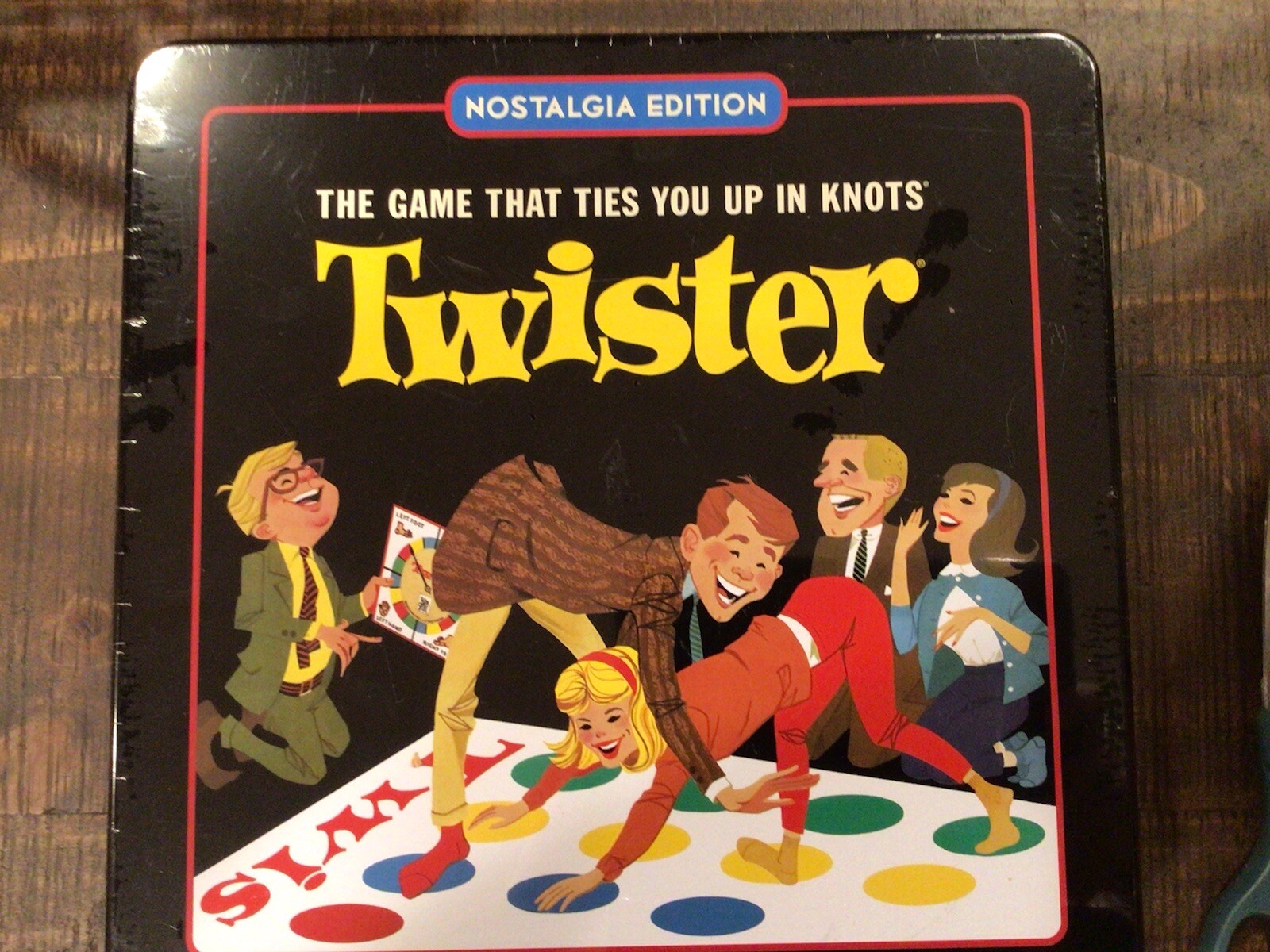 Twister Nostalgia Editon in Collectible Tin Classic Game New