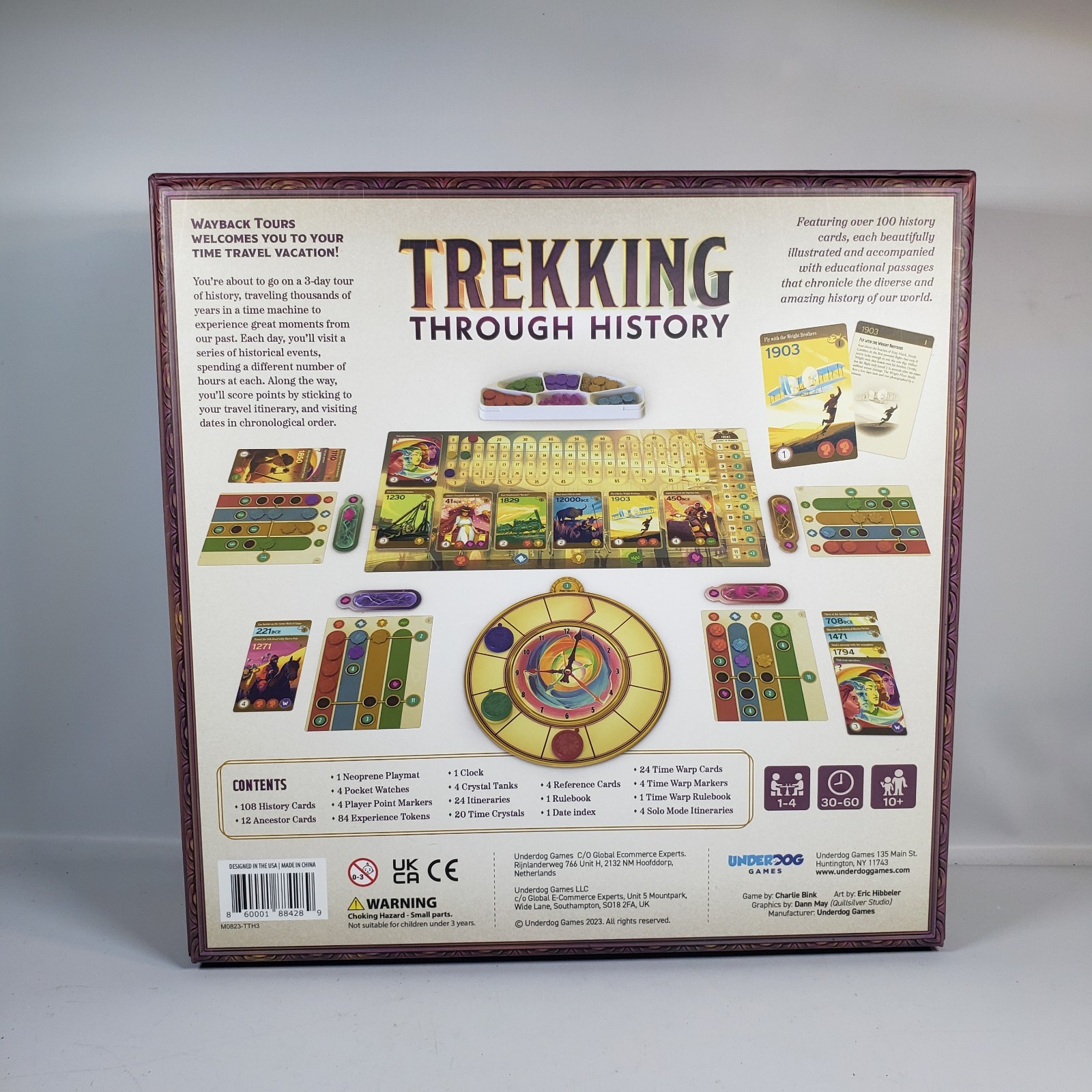 Trekking Through History board game excellent condition complete