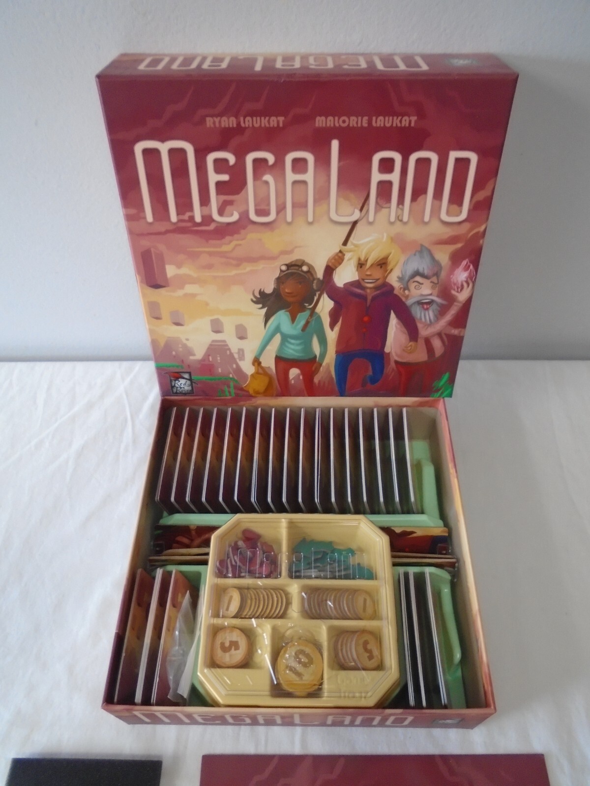 Mega Land Board Game [Red Raven Games 2018] [100% COMPLETE EXCELLENT CONDITION]