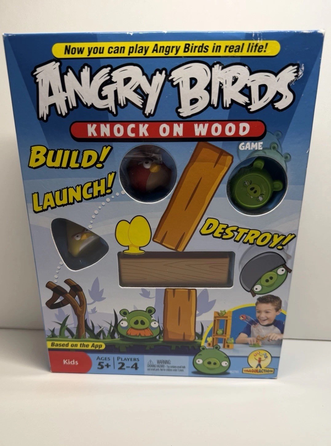 Angry Birds KNOCK ON WOOD Building Game 2-4 Players Mattel Ages 5+ Complete
