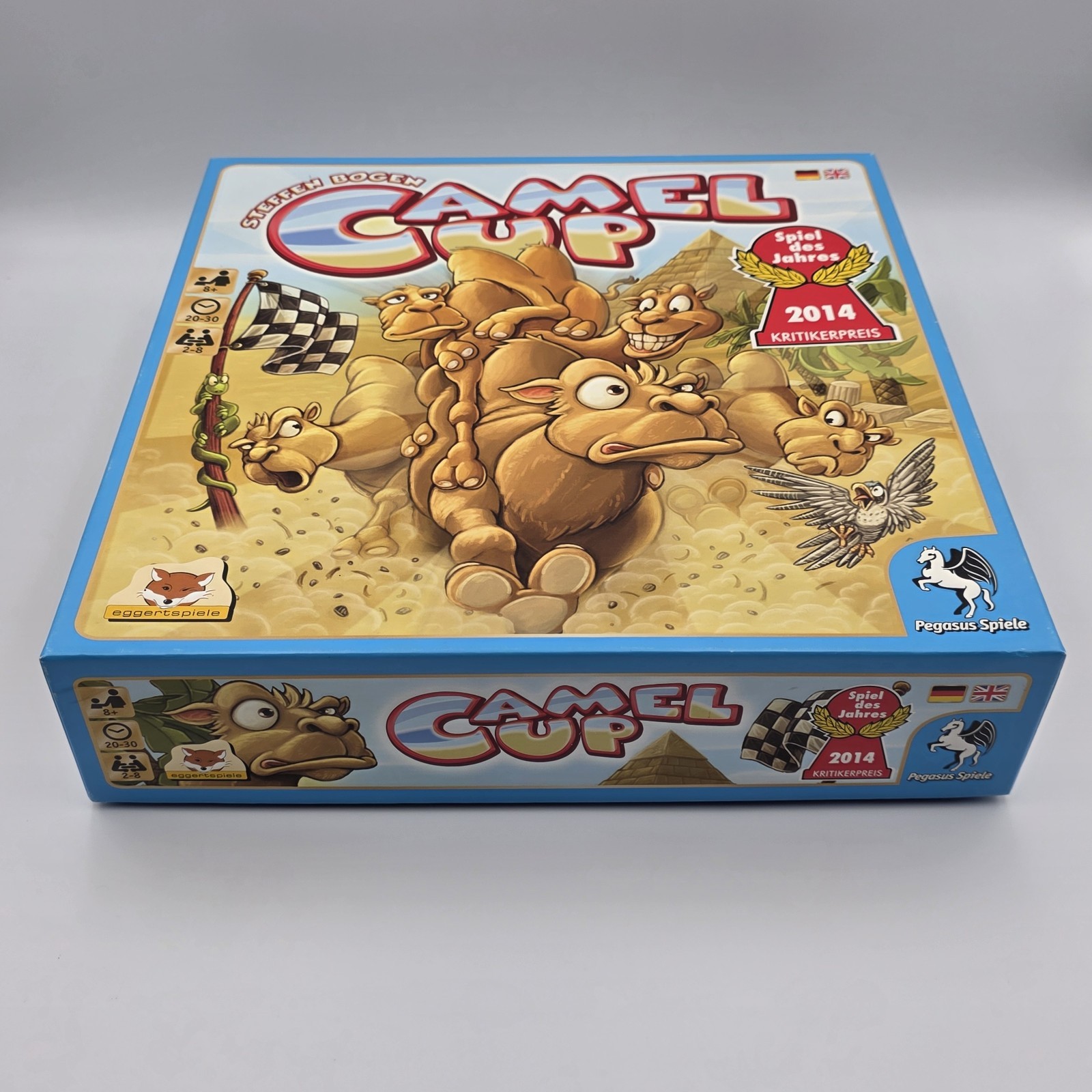 Camel Up Cup Board Game 100% Complete Pegasus Games Stephen Bogen EUC