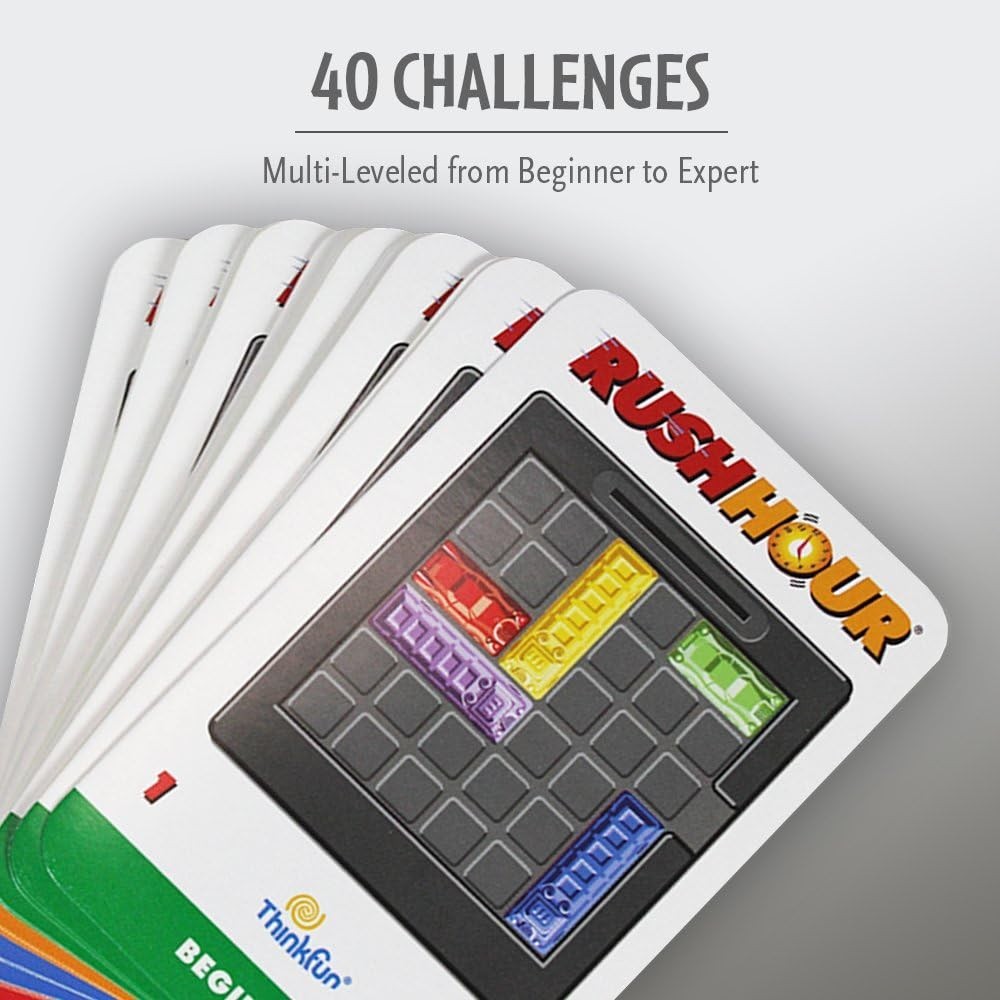 Rush Hour Traffic Logic Game – Perfect Gift for Kids 8 and Up – 1 Player