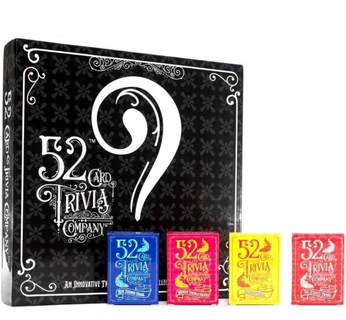 52 card trivia company trivia game for intellectually curious 2 to 4 players