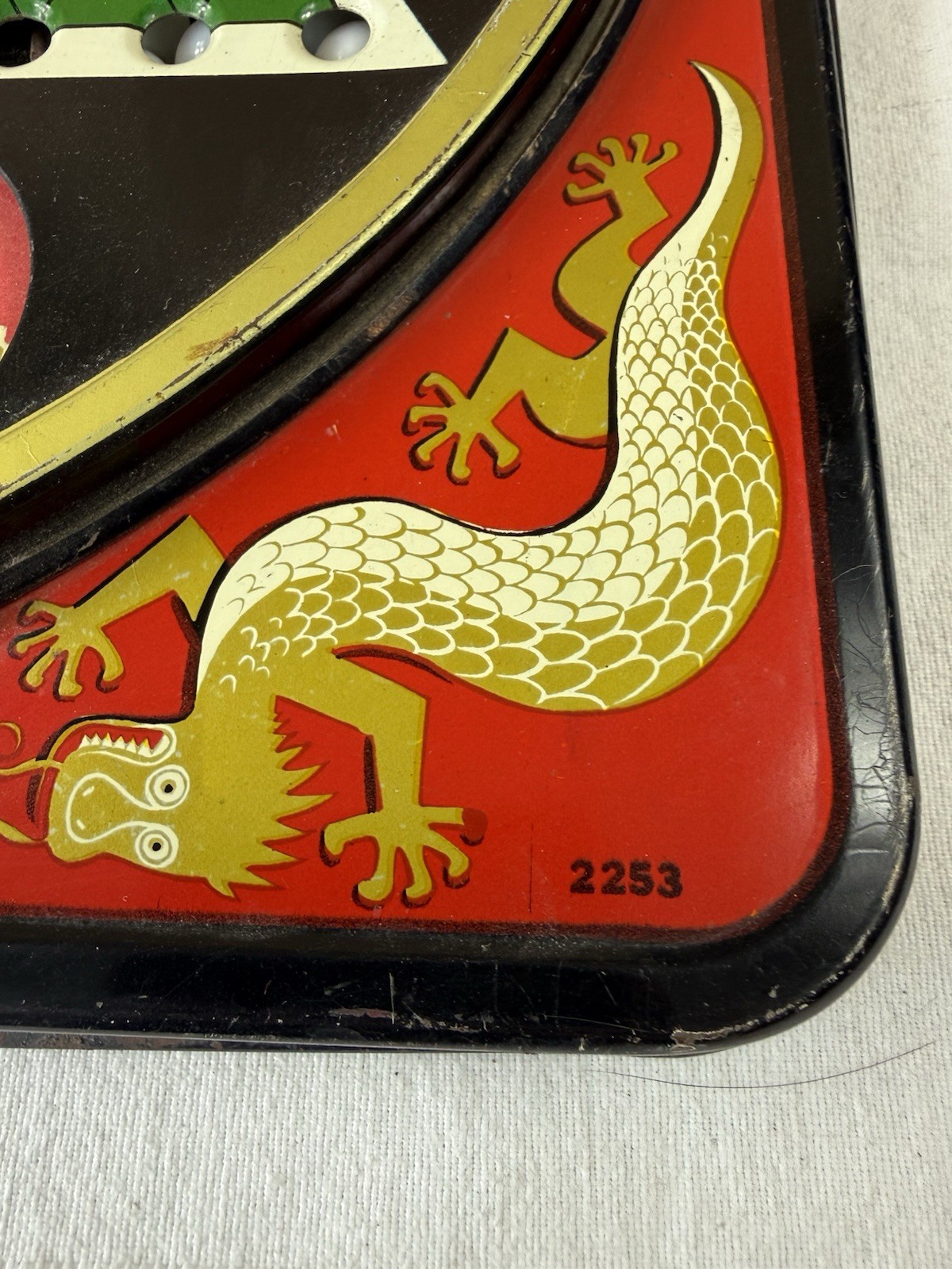 VINTAGE PRESSMAN 2253 TOY CORP HOP CHING CHINESE CHECKERS with marbles USA
