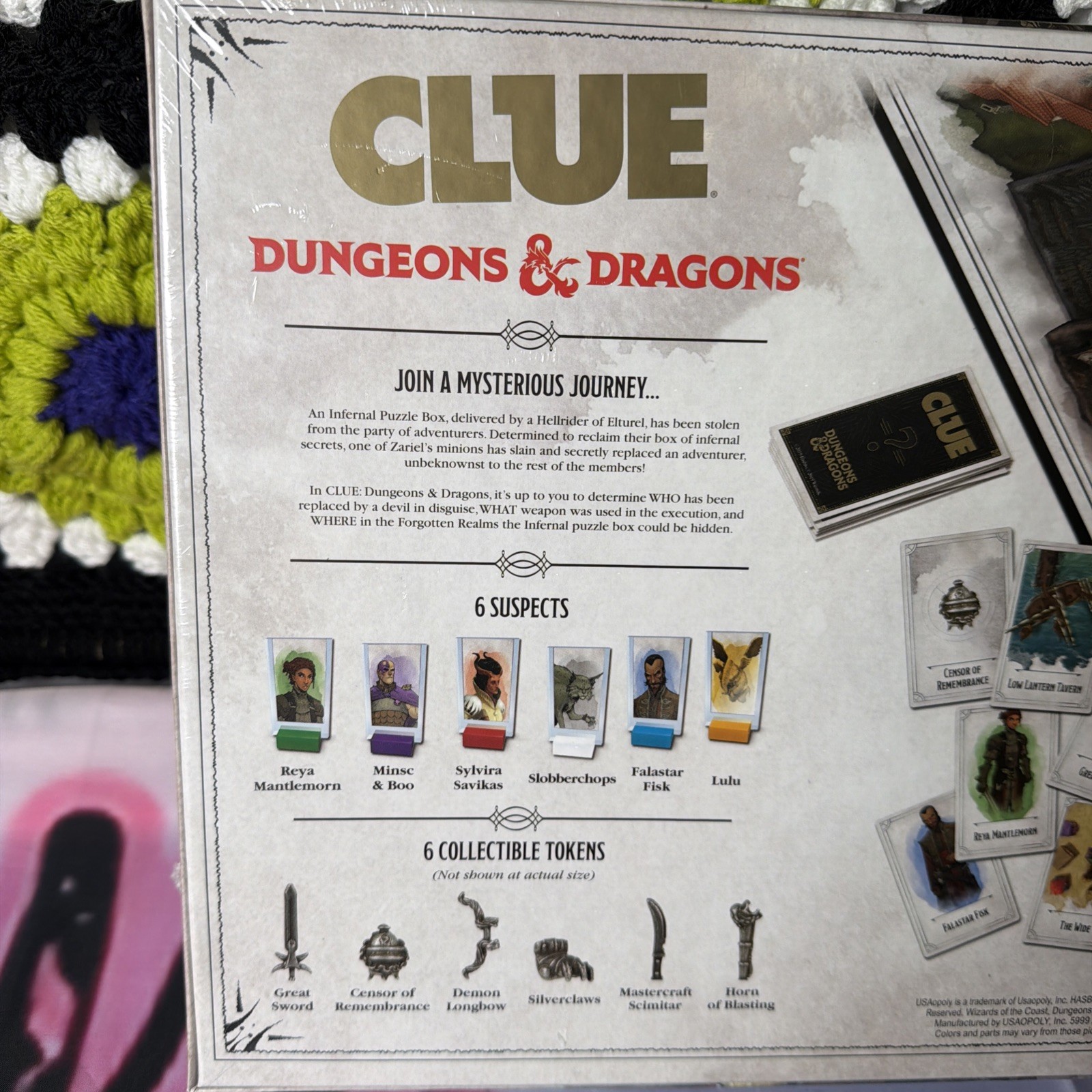 Clue: Dungeons & Dragons (D&D) Classic Mystery Game USAopoly – Brand New Sealed
