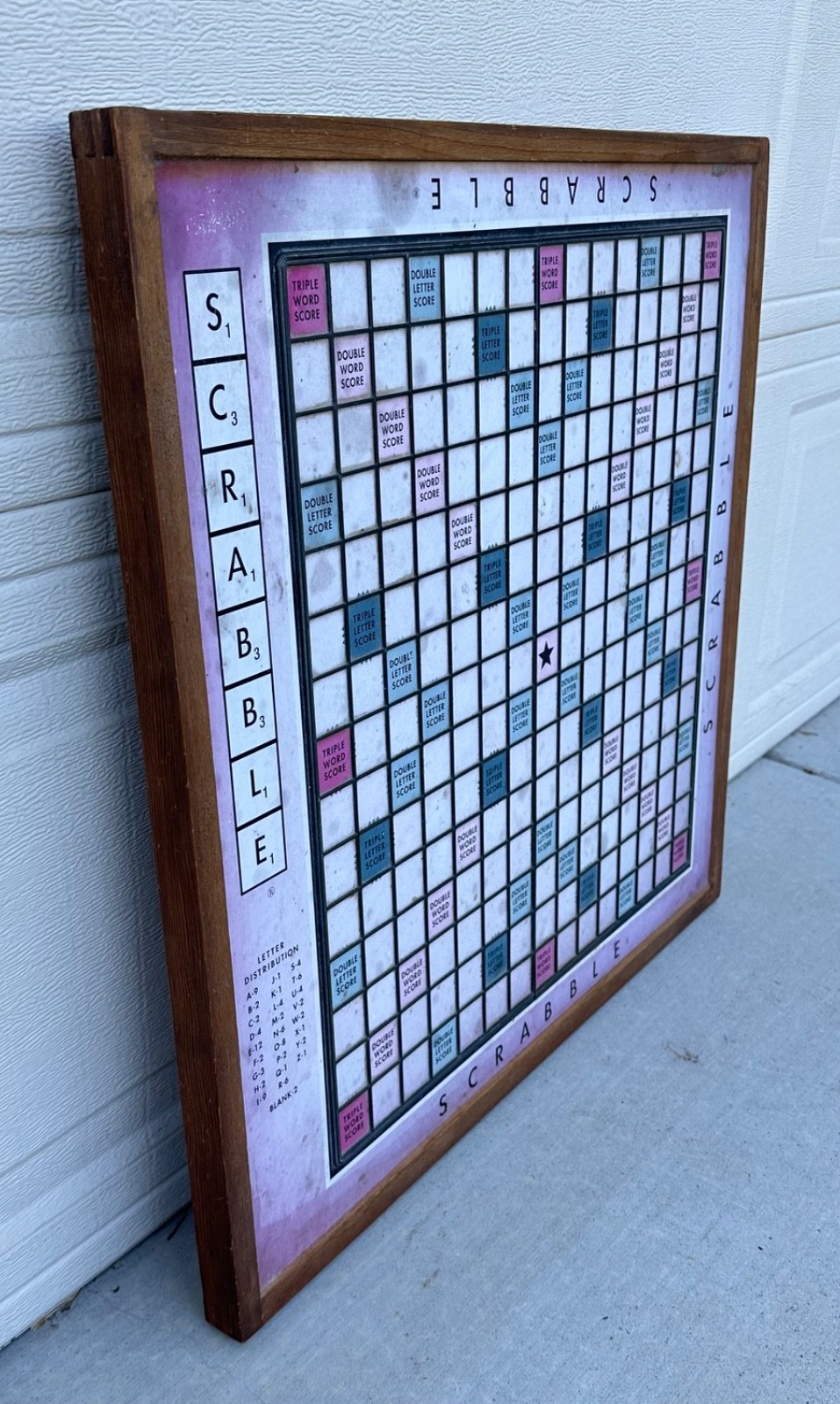 Restoration Hardware Giant Tabletop Scrabble Board Set Lazy Susan
