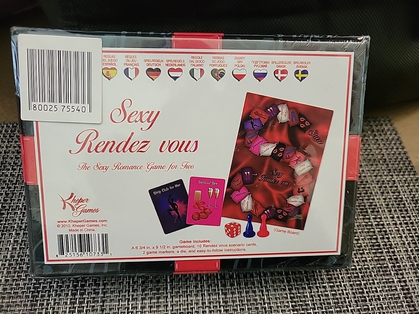 New Old Stock Romantic Rendezvous Relationship Sexy Couple Intimacy Board Game