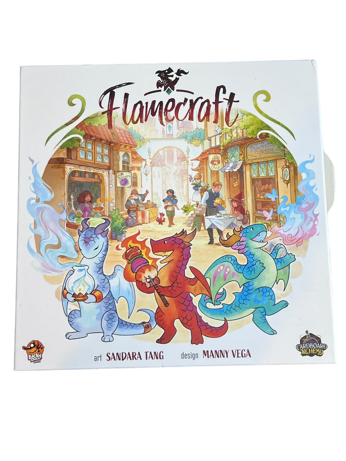 Cardboard Alchemy – Flamecraft Board Game Standard Edition Complete EUC
