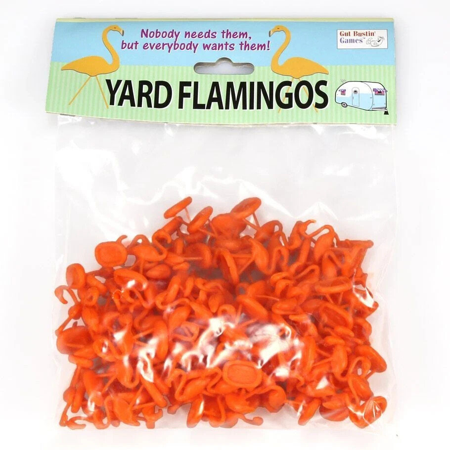 Trailer Park Wars – Orange Flamingos (Set Of 100) NEW