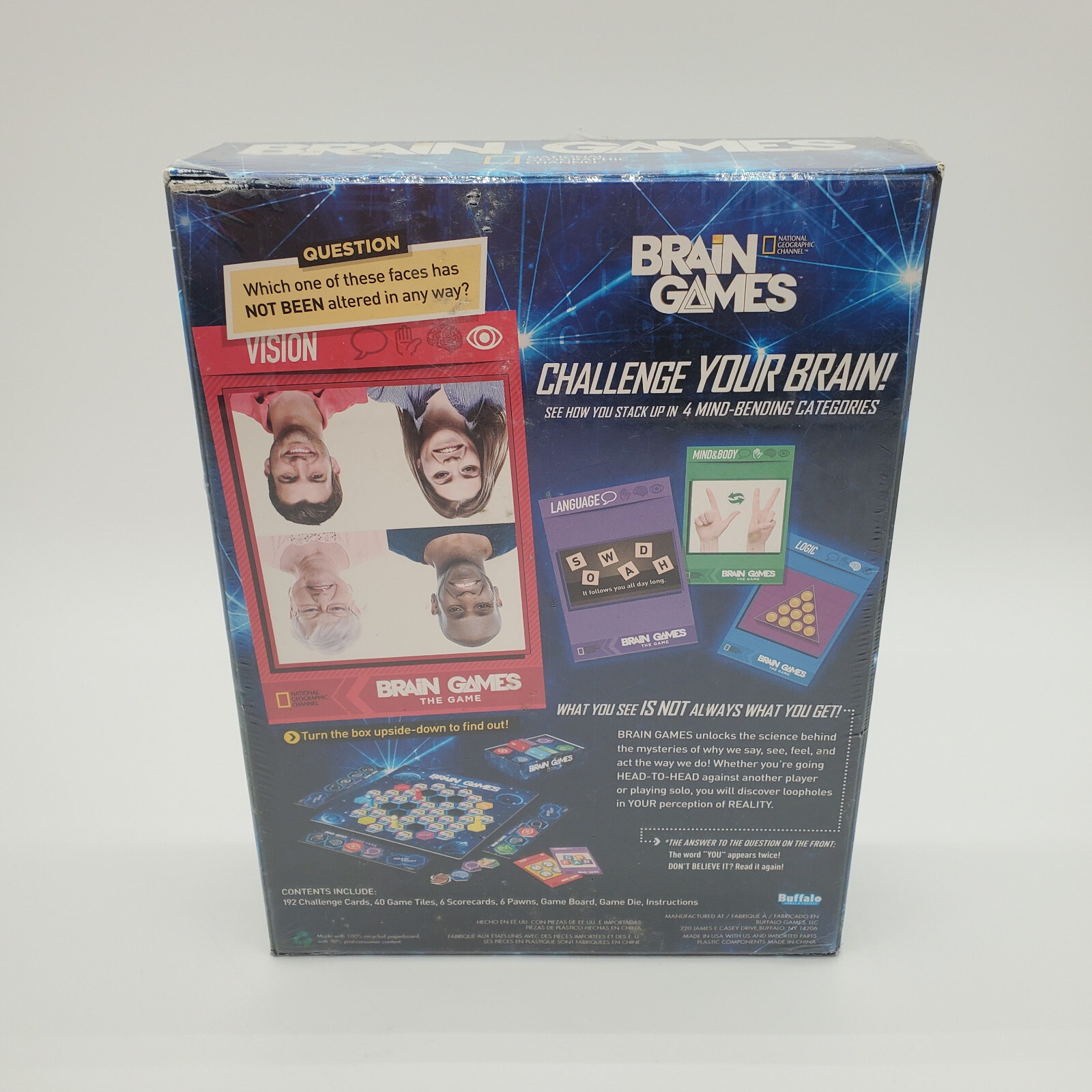 New National Geographic Channel Brain Games The Game Complete Board Game Family