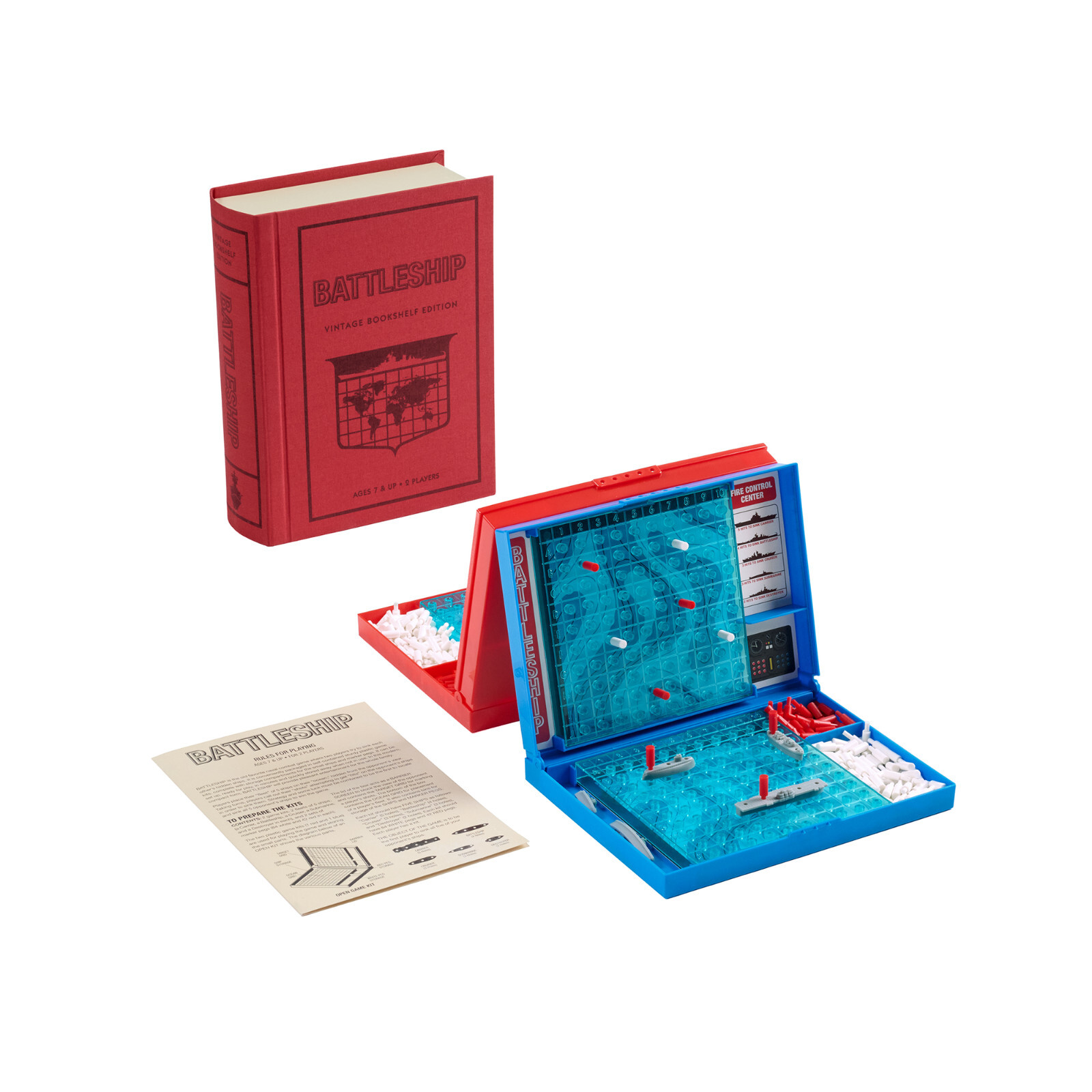 Battleship Vintage Bookshelf Edition by WS Game Company Deluxe Strategy Game New