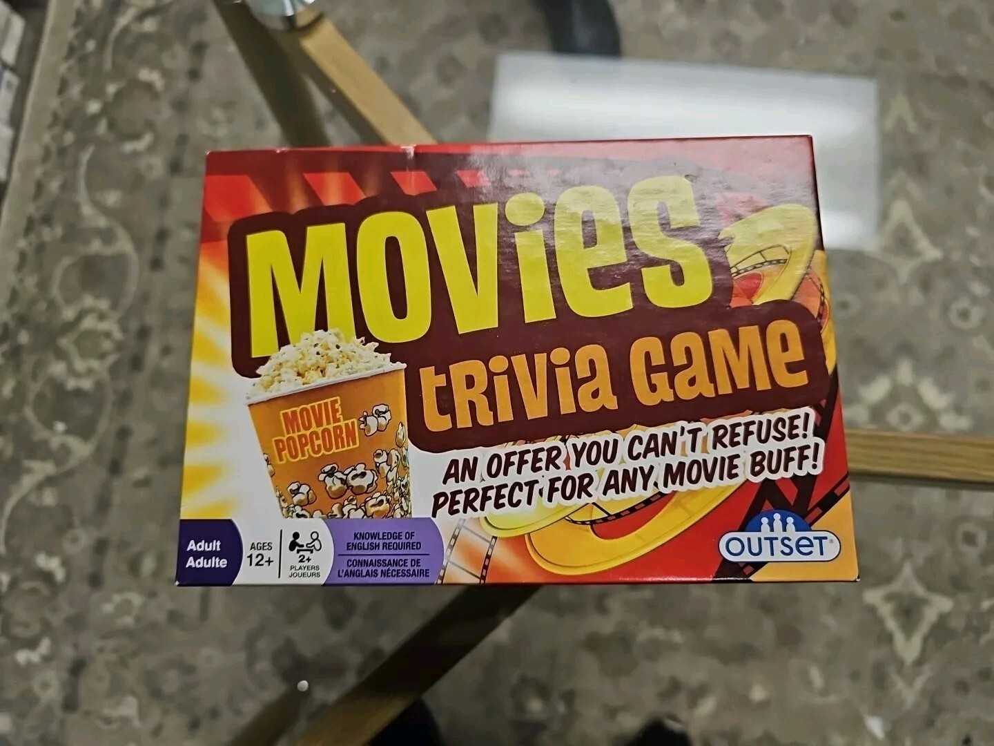 Movies Trivia Game Outset Adult Party Game Verified Complete