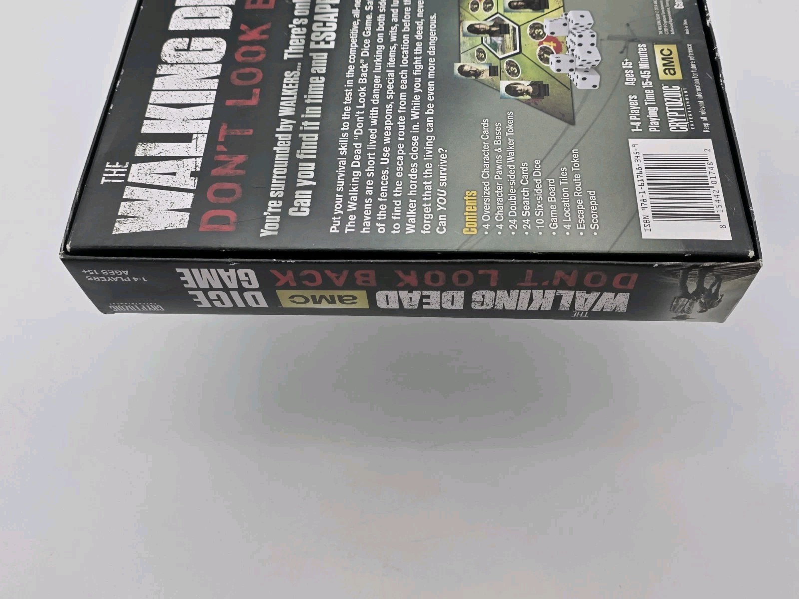 THE WALKING DEAD dont look back DICE GAME BOARD GAME amc CRYPTOZOIC Complete