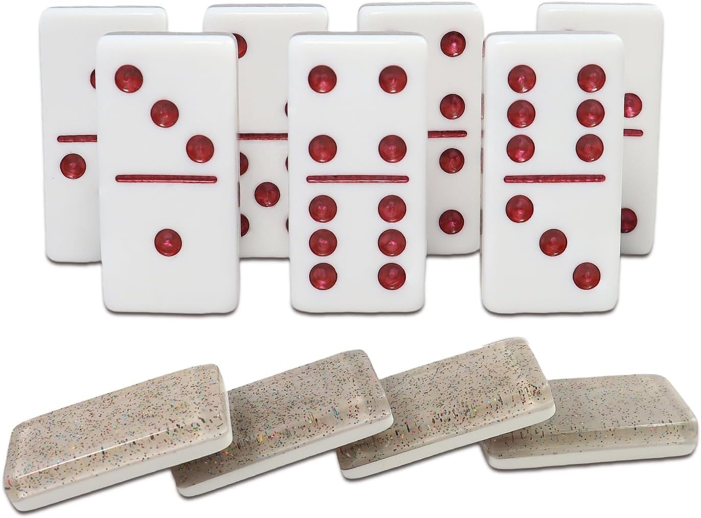 Dominoes Set for Adults, Double 6 Dominos Game Set with 28 Domino Tiles Doubl…