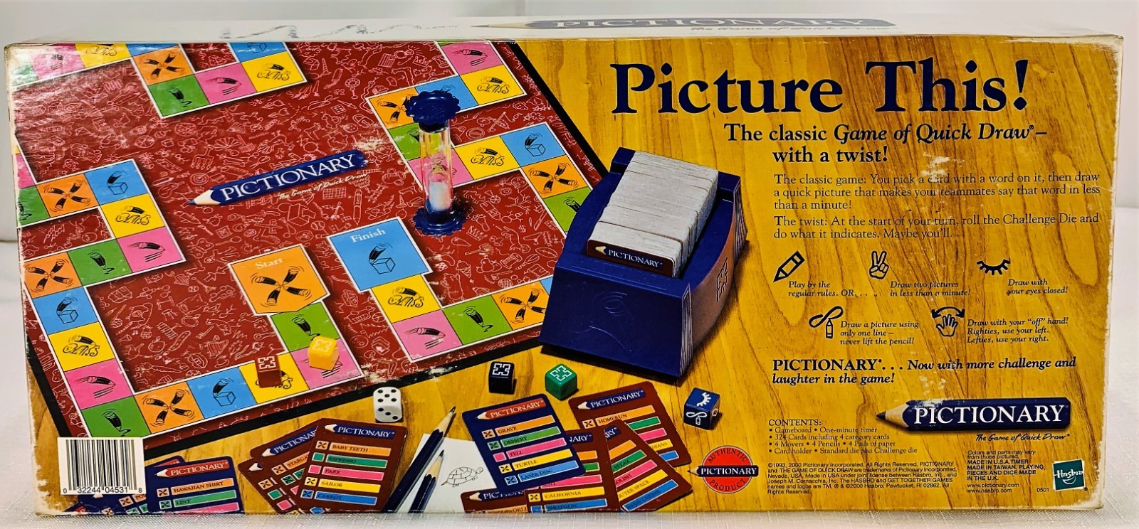 2000 Pictionary 15th Anniversary Edition Complete in Great Condition FREE SHIP