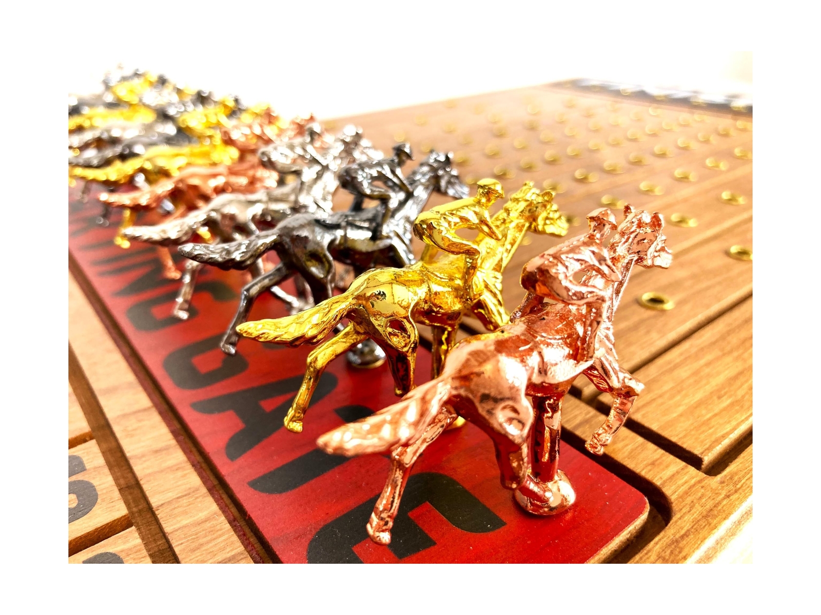 Horse Racing Game for Adults, Horse Race Board Game with 11 Luxurious Metal H…
