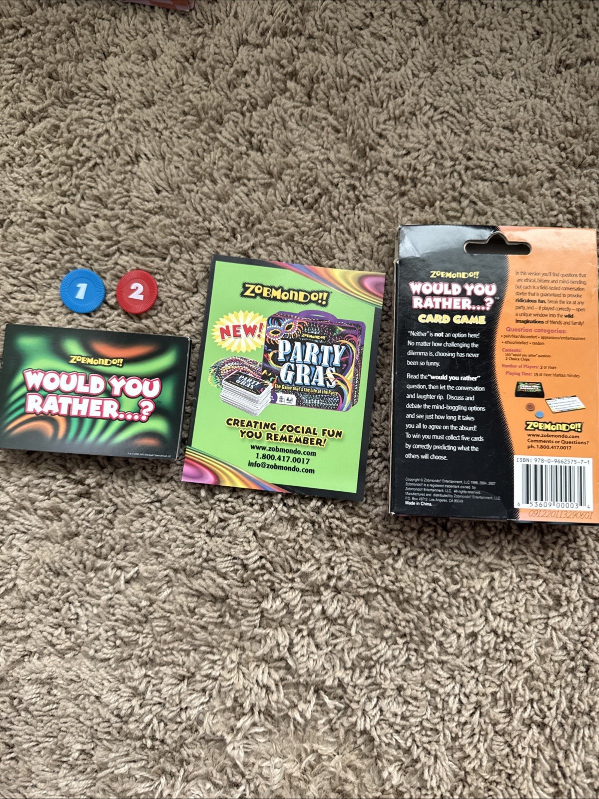 Would You Rather….? Card Game by Zobmondo!! Adults and Teens Edition Complete