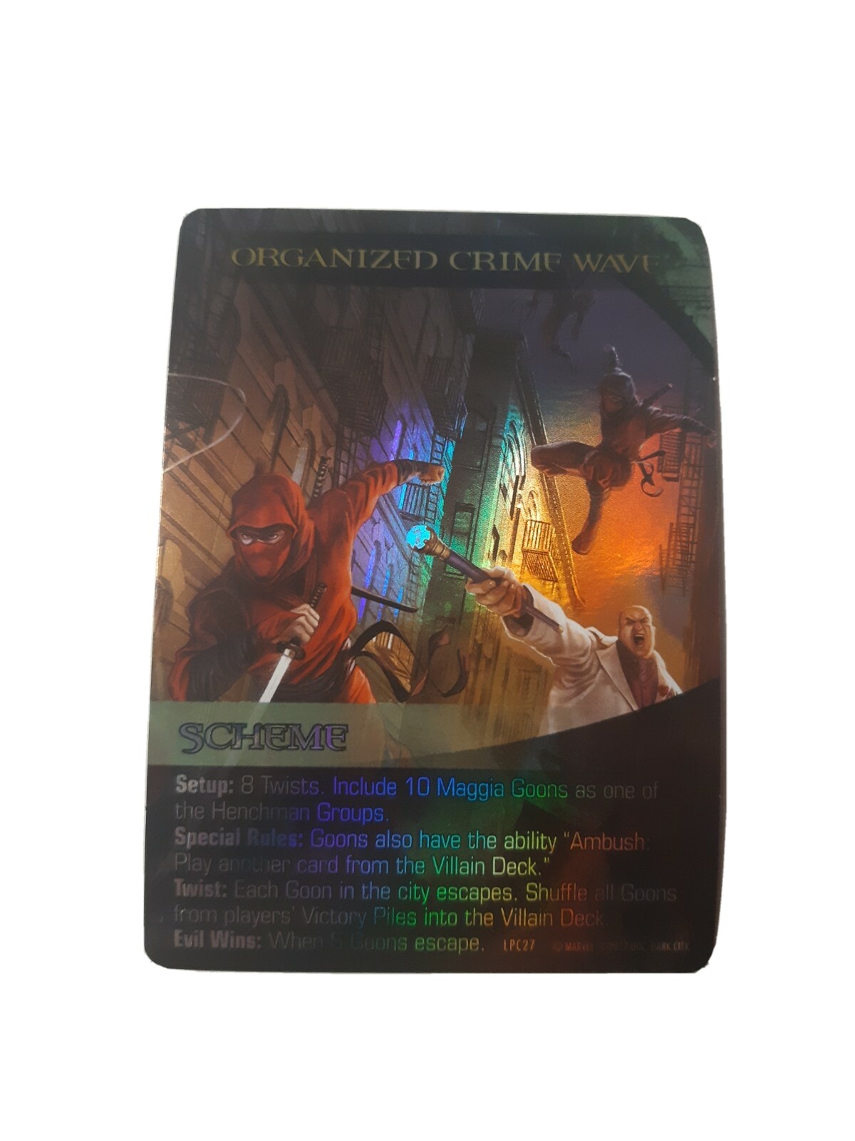 Upper deck Marvel Legendary Organized Crime Wave Promo Card From Starter kit