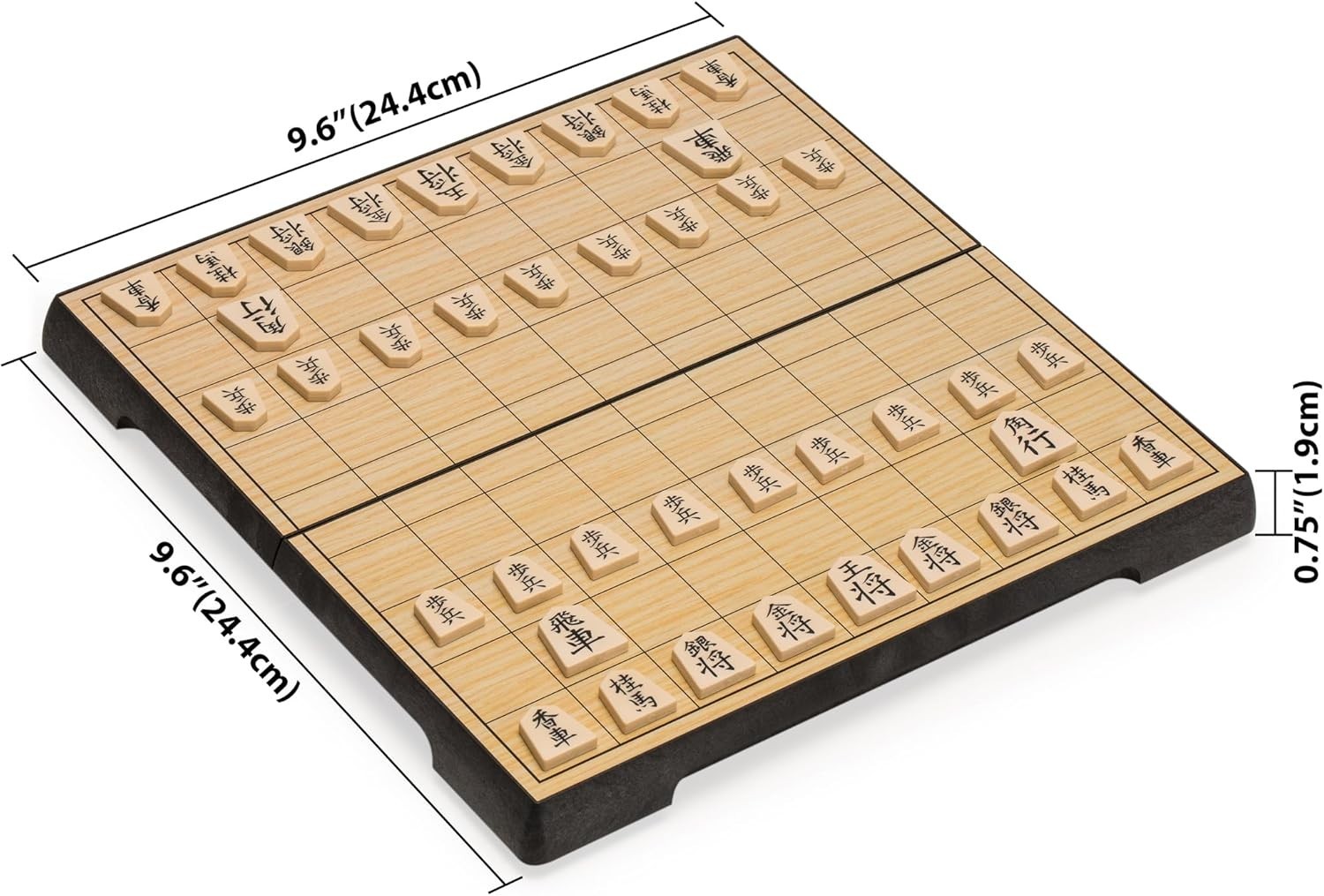 Yellow Mountain Imports Shogi Japanese Chess Magnetic Travel Game Set – 9.6-Inch