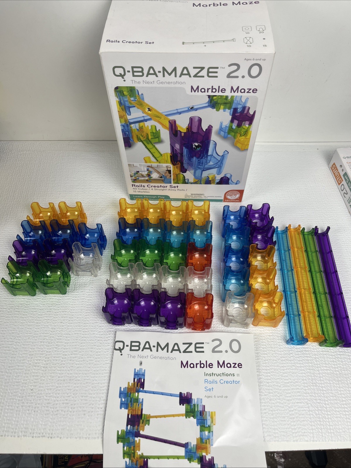 Q Ba Maze 2.0 (Includes Marble Maze, Starter Stunt, Refill Cascade, Marbles)