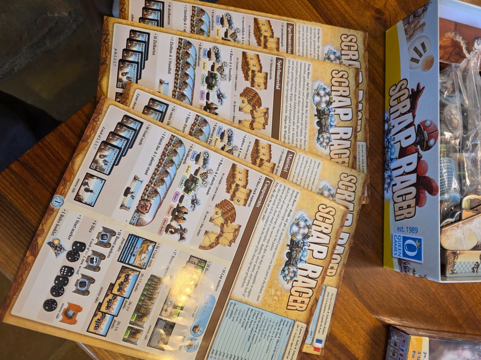 Scrap Racer ~ Board Game Queen Games ~ OEJ