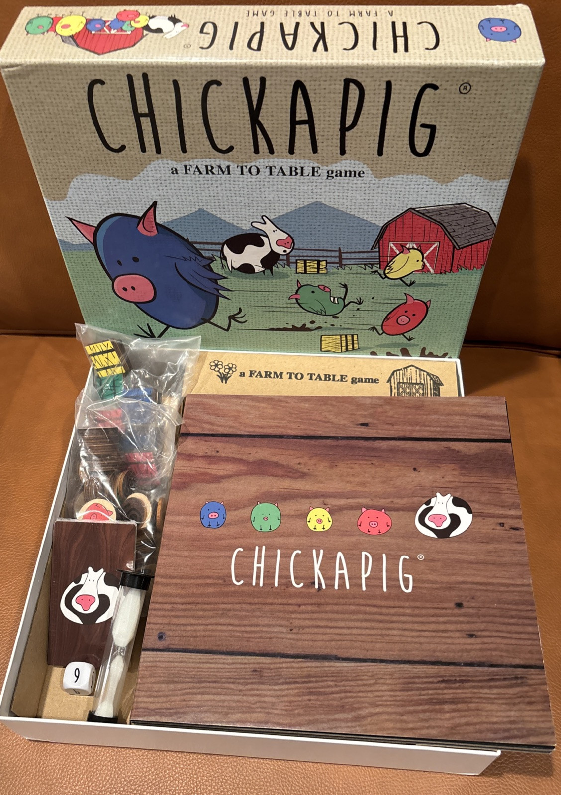 Chickapig a Farm to Table Game Board 2-4 Players Age 8+ Box Opened, Never Played