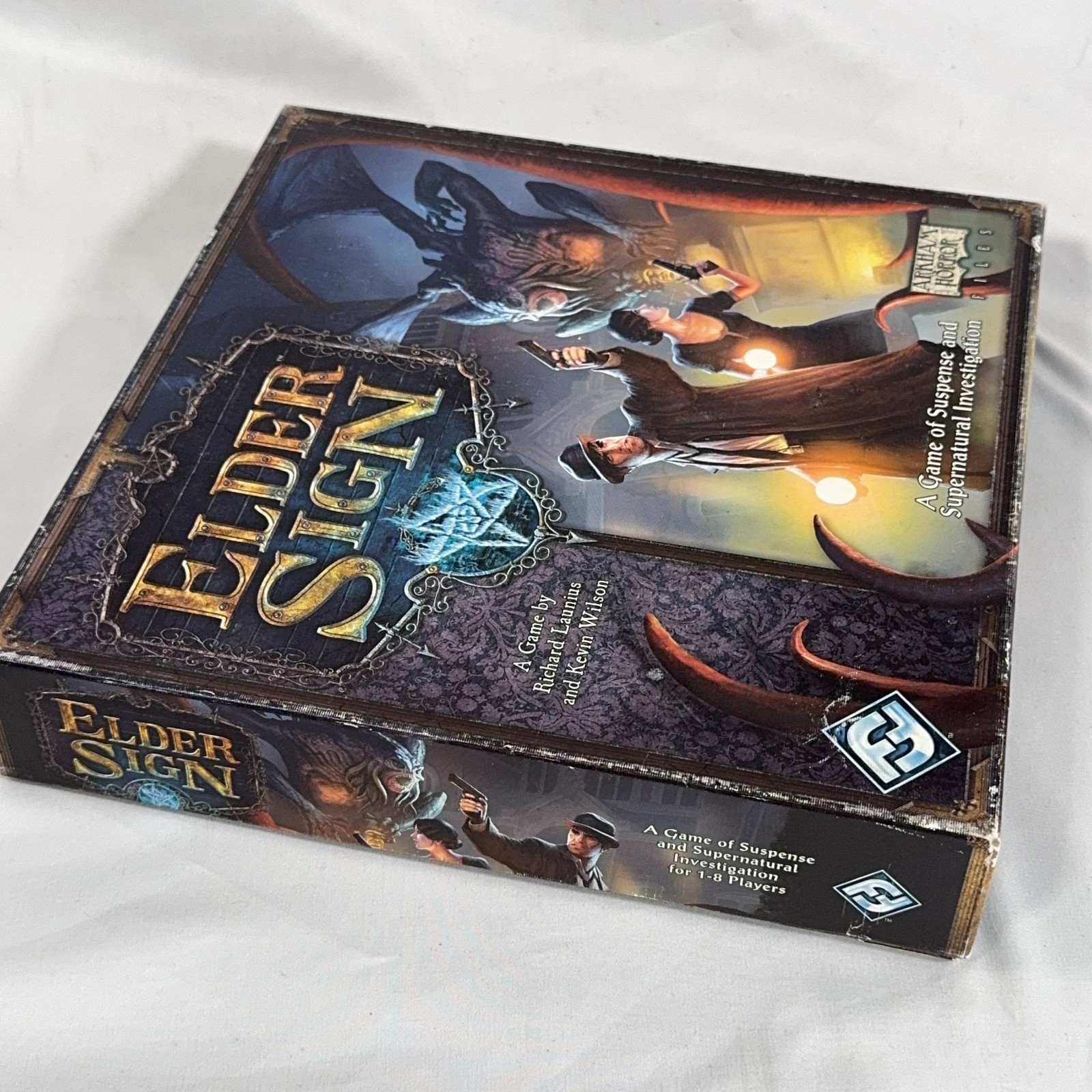 Elder Sign Board Game Fantasy Flight Arkham Horror Files Complete 2011 Used