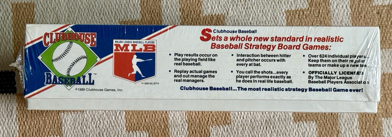 Clubhouse Baseball Strategy Board Game 1989 Edition MLB Sealed New In Box