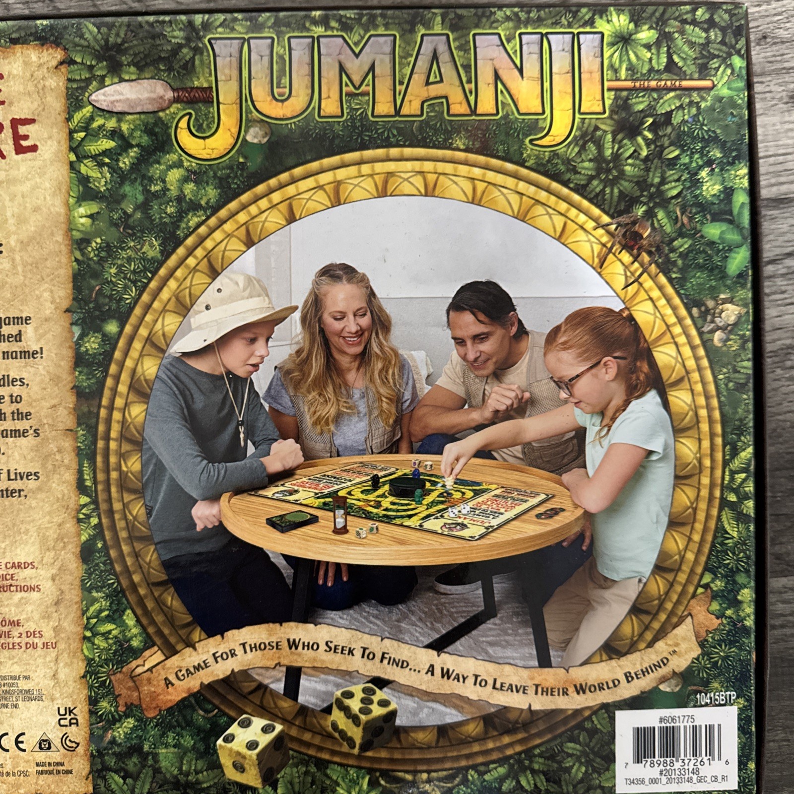 Jumanji The Game Classic Adventure Board Game Spin Master Games 2021.