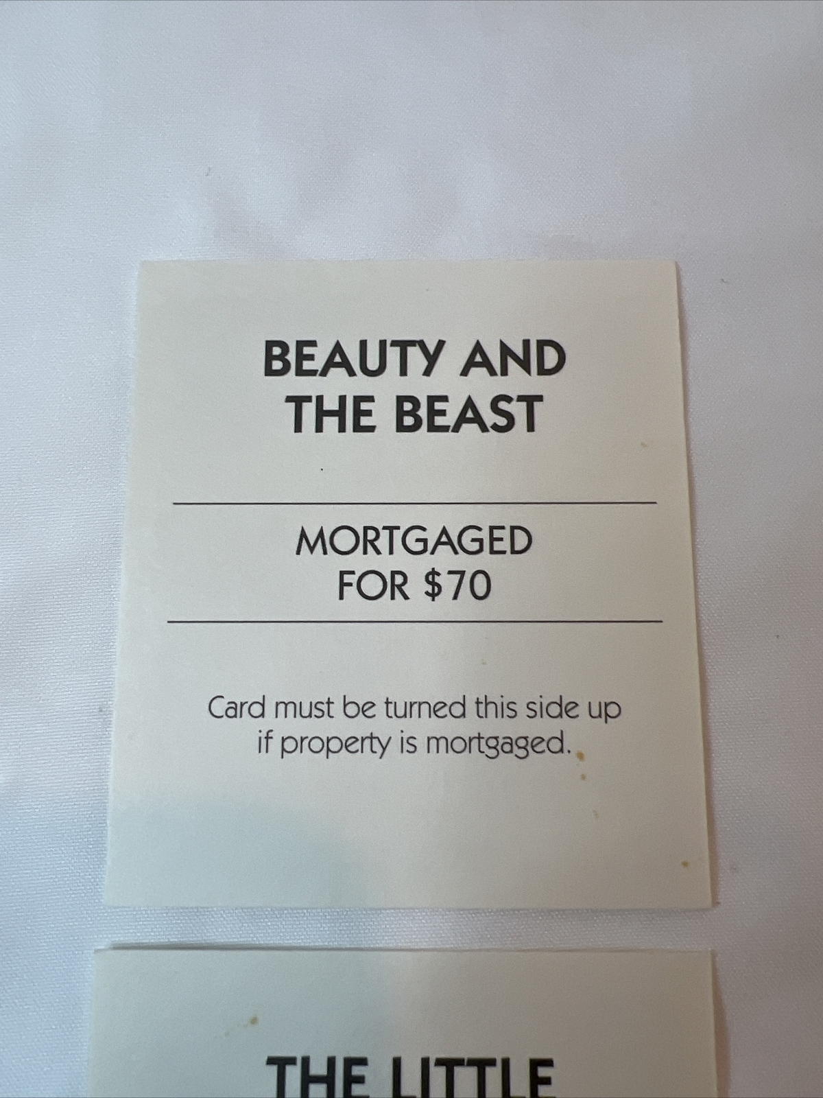 2 Light Purple Properties Monopoly 2001 Disney Edition Parker Brothers Game