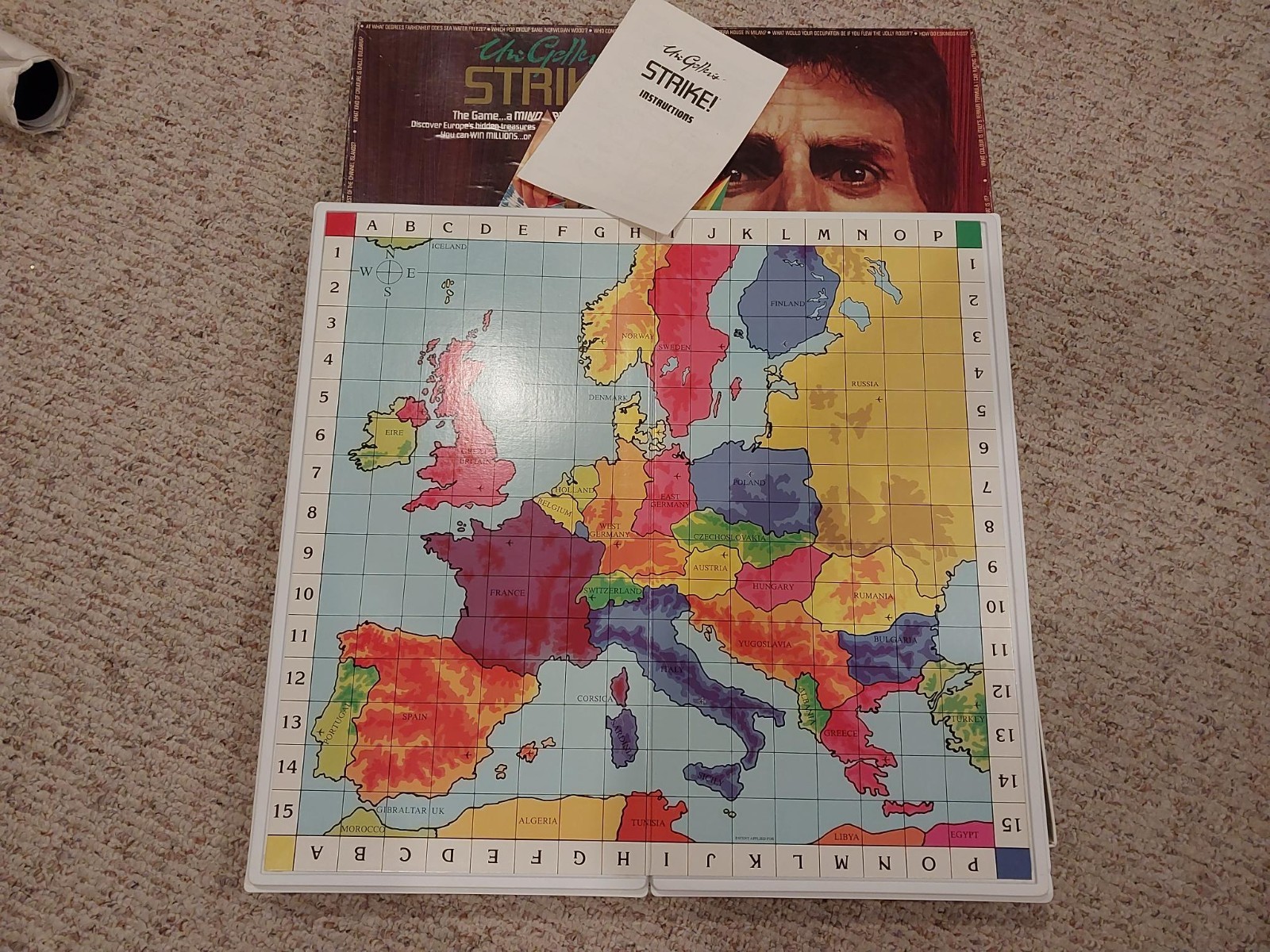 Matchbox URI Geller Strike Board Game – Complete / Never Been Played – MINT 1986