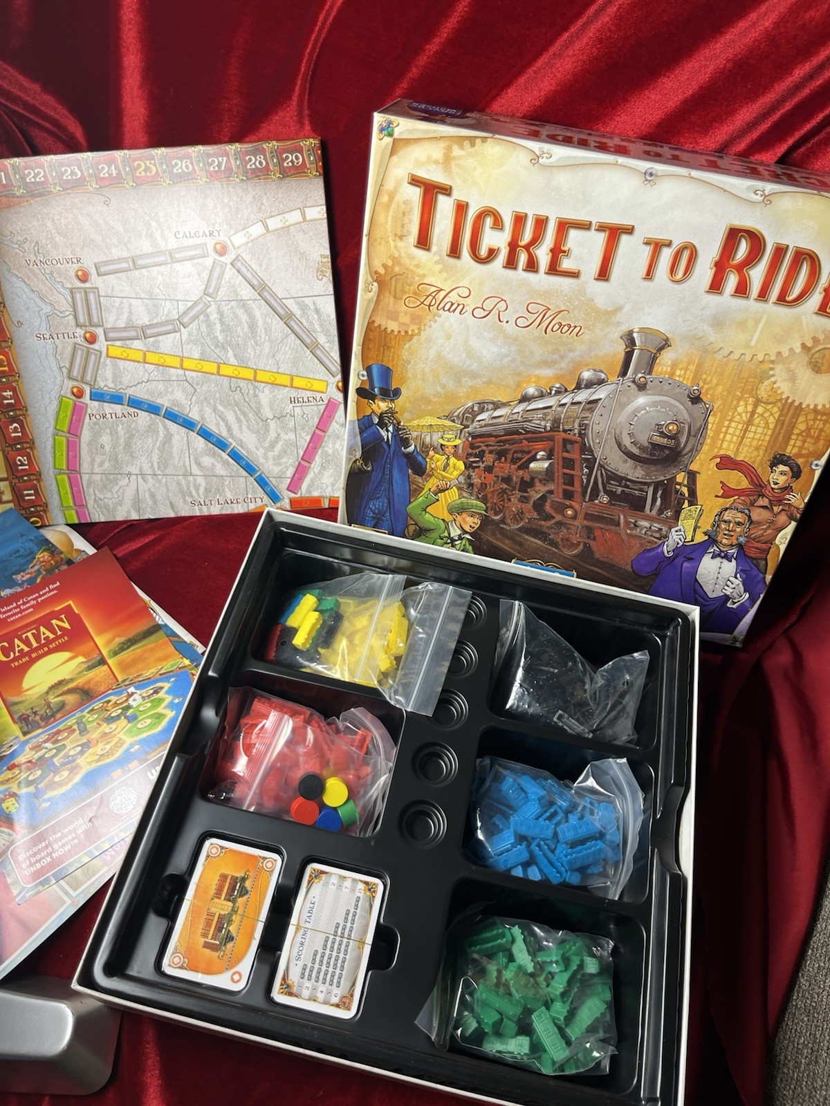 Days of Wonder Ticket To Ride by Alan R. Moon Train Board Game Cards Sealed
