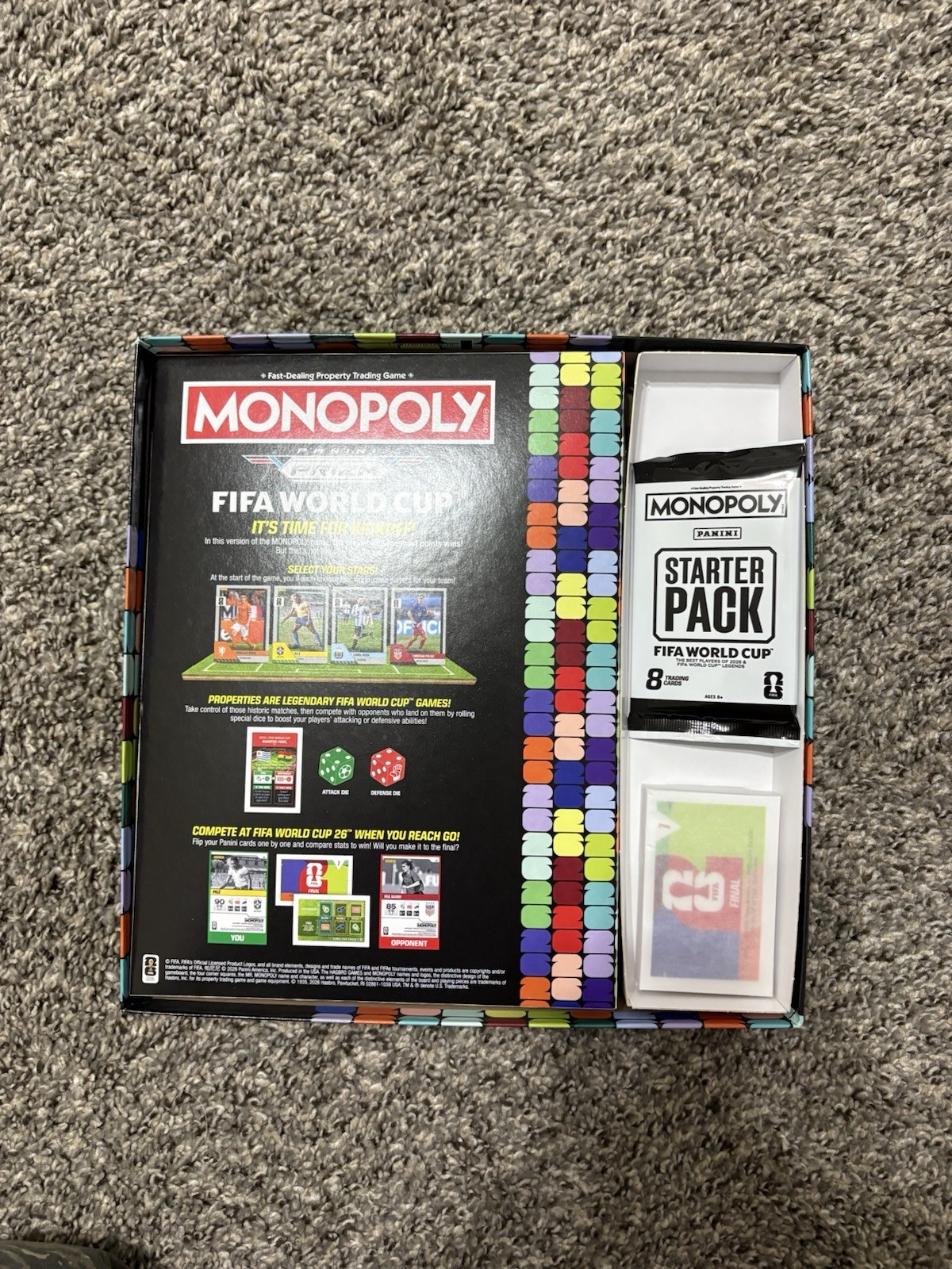 Hasbro Games Monopoly FIFA World Cup Panini Prizm Board Game 2-4 Players 8+