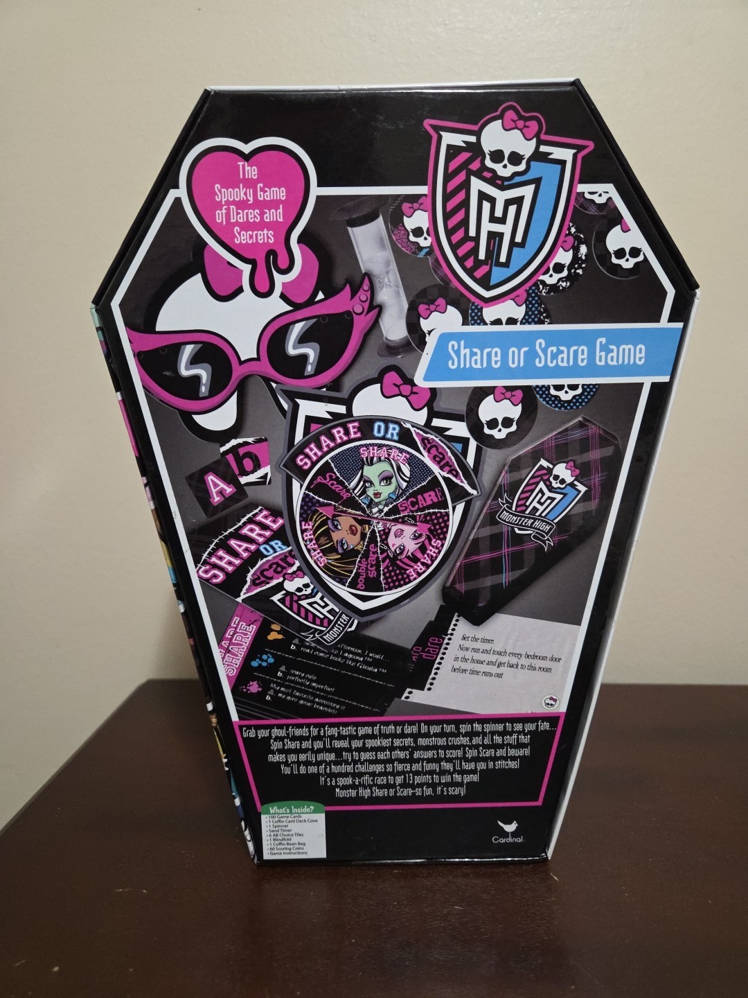 Monster High SHARE OR SCARE Board Game Spooky Game Of Dares and Secrets Ages 6+