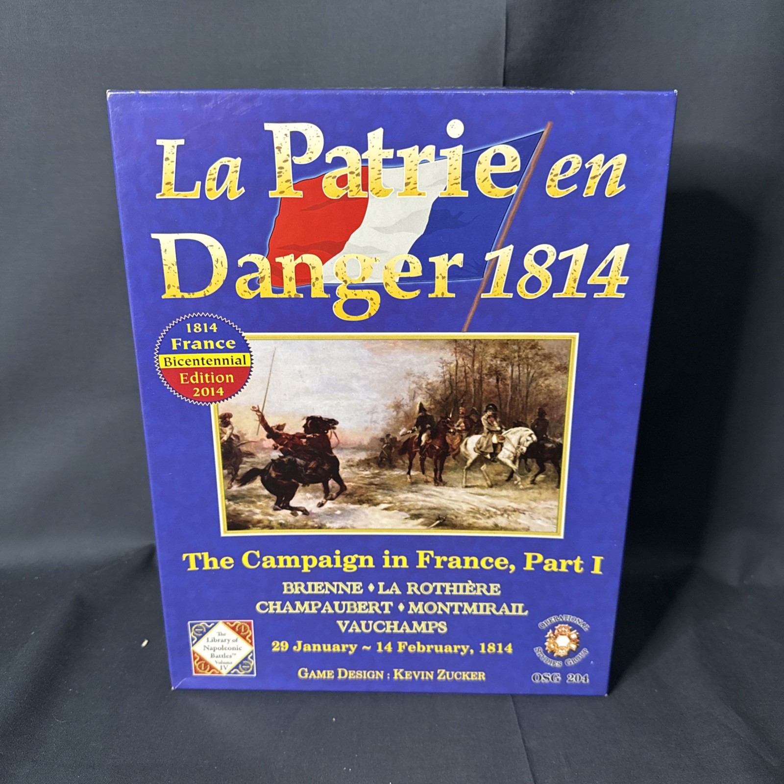 LA PATRIE EN DANGER 1814 (Napoleonic) Game by OSG::©2004::Unpunched::Open Box