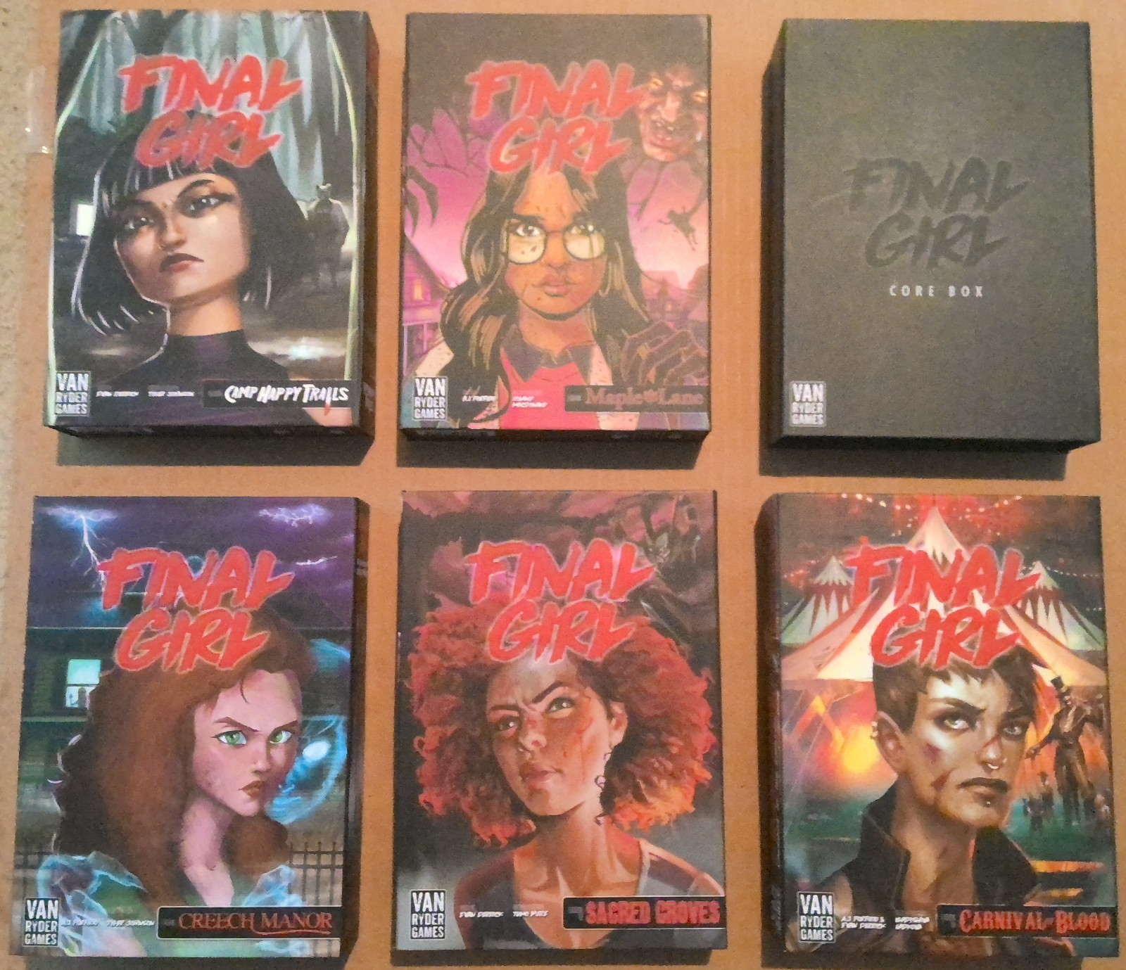 Van Ryder Games Final Girl Core Game + 5 Expansions + Series 1 Vehicle Set