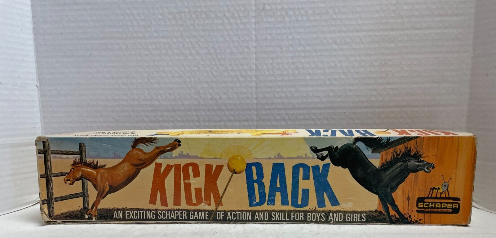 Vintage Schaper Kick Back Game of Action & Skill Complete in Original Box 1965