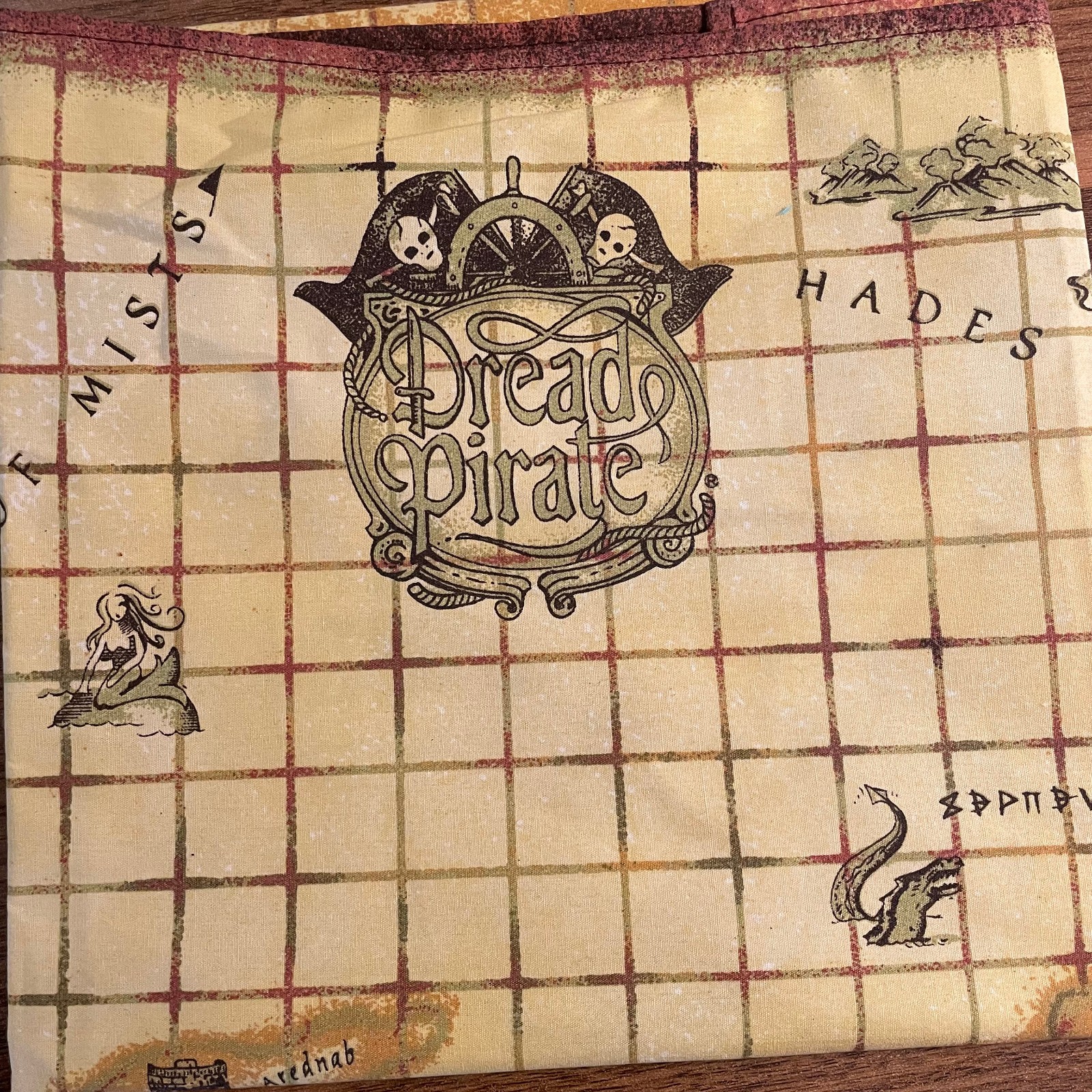 Dread Pirate Board Game Front Porch Classics Replacement Map fabric cloth Piece