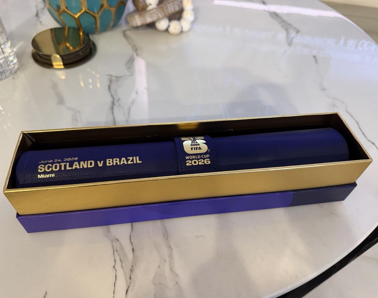 Collection FIFA World Cup 2026 Scotland vs Brazil Backgammon Board Game Set