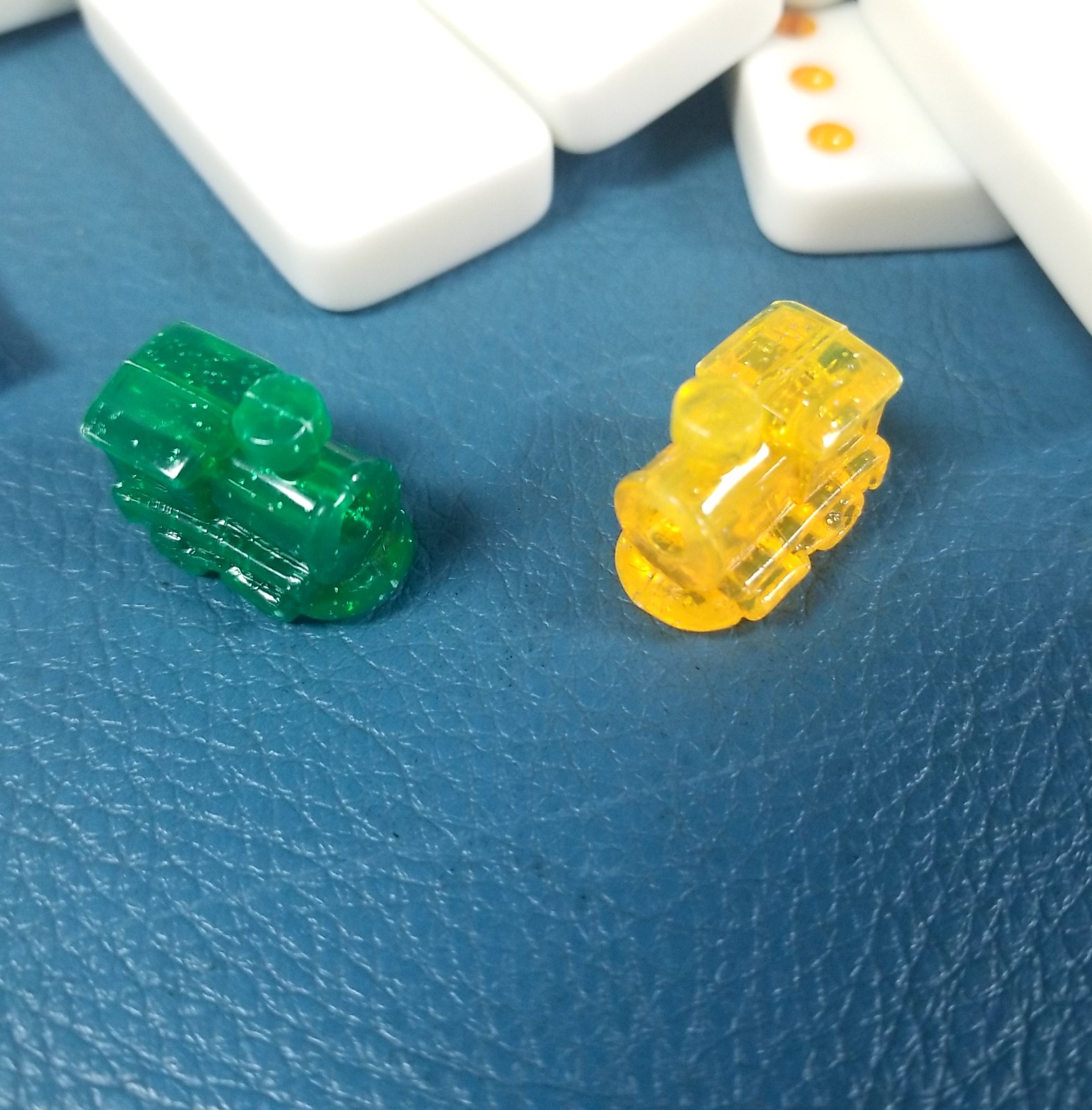 Fundex Mexican Train Game Replacements: Dominoes, Tin Case, 2 Trains, & Rules
