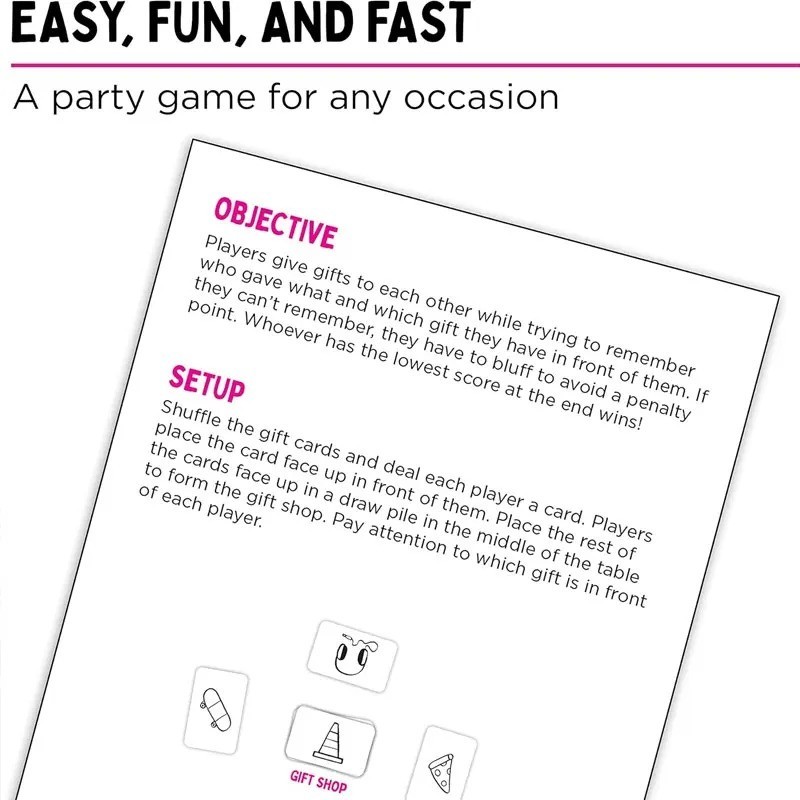That’S Not a Hat – Fun Bluffing & Memory Party Game for All Ages Components