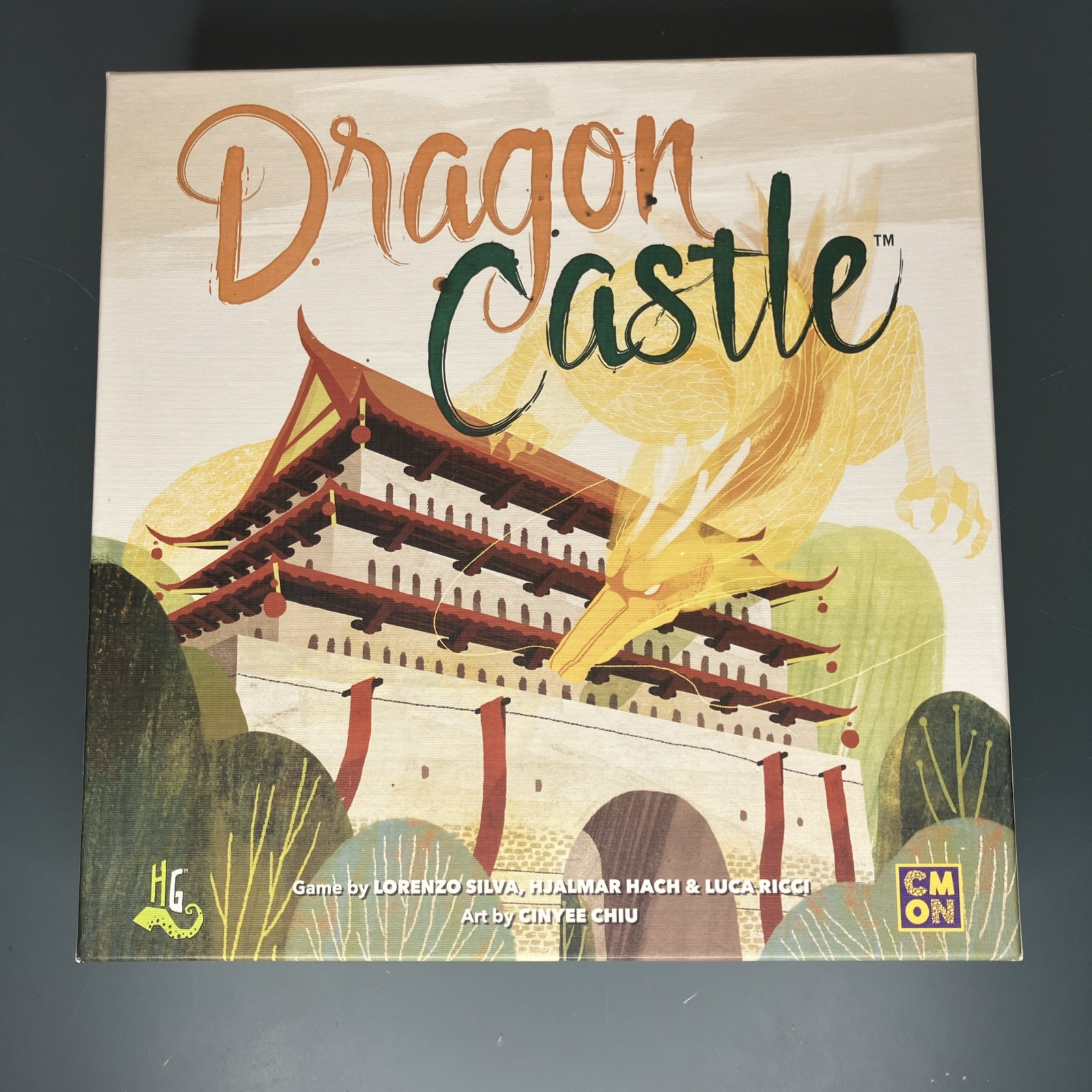 Dragon Castle Board Game CMON Used Complete Excellent Condition