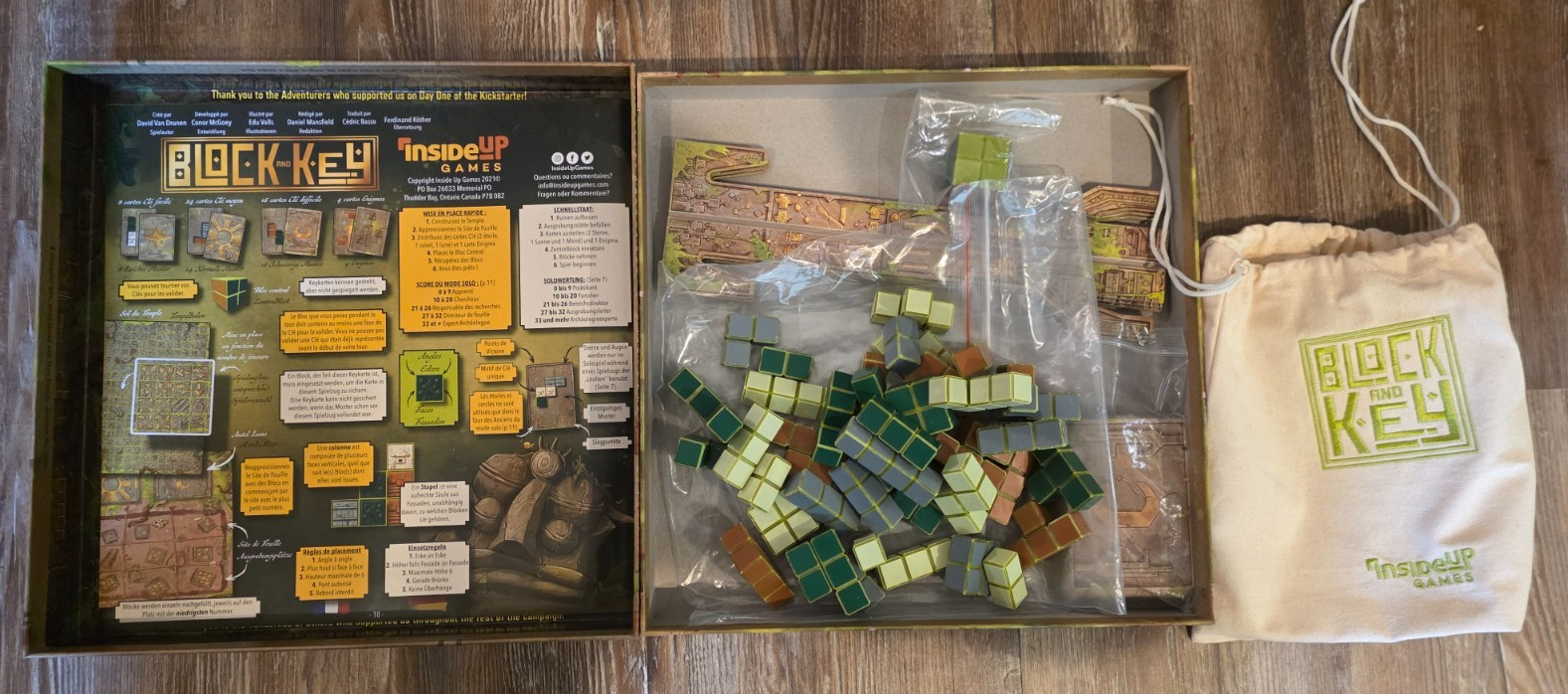 Block and Key – Inside Up Games – Played Once – Excellent Condition – Complete