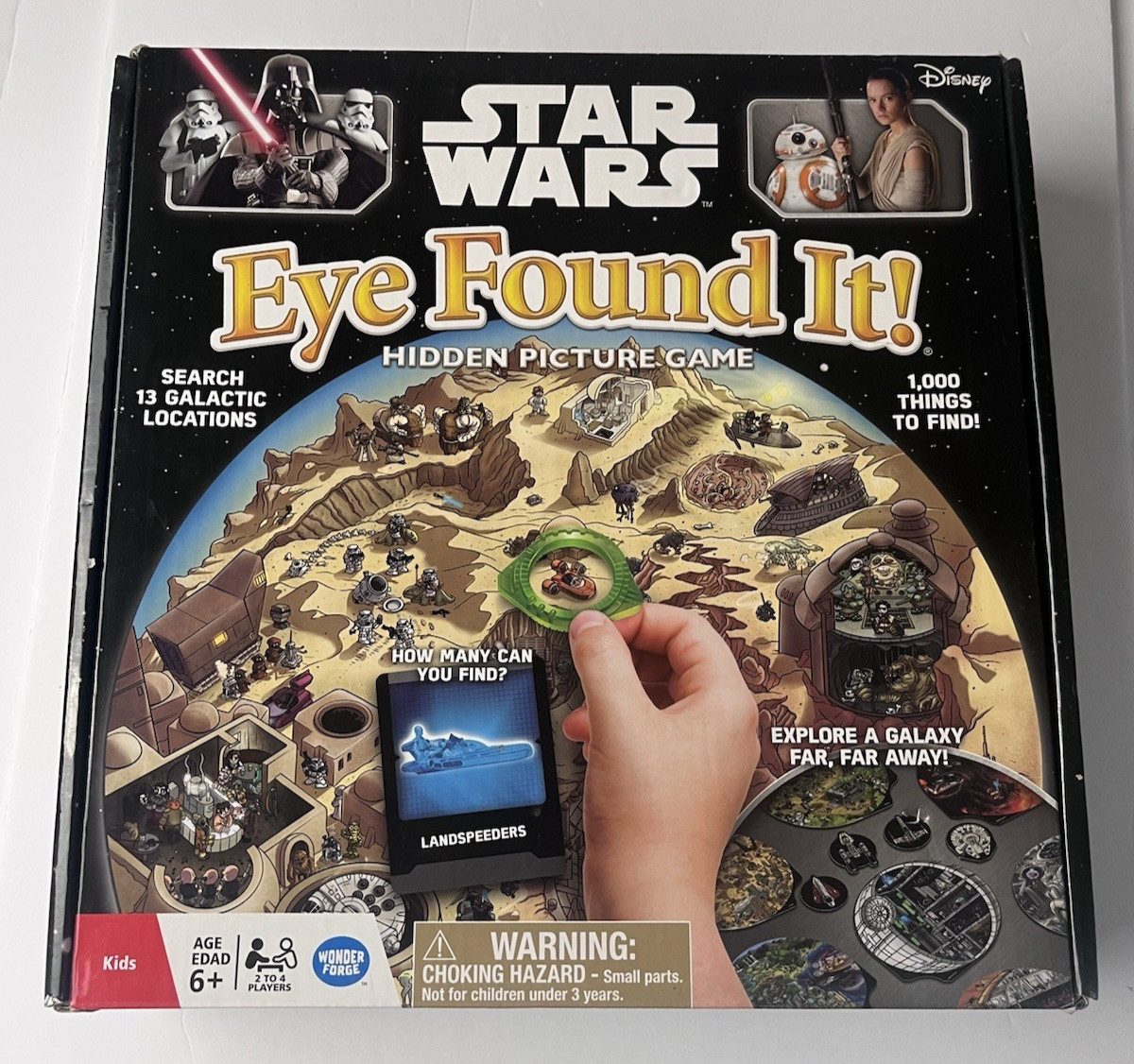 Star Wars Eye Found It Board Game Hidden Picture Wonder Forge 2016 NOS