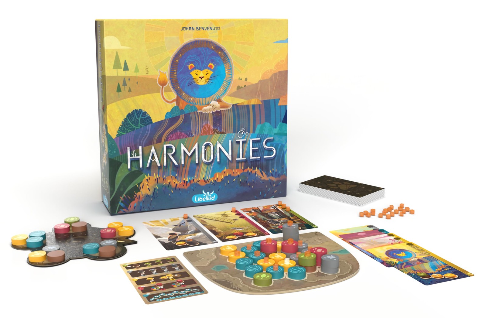 Asmodee Harmonies Board Game – Create Oneiric Landscapes, Strategic & Poetic