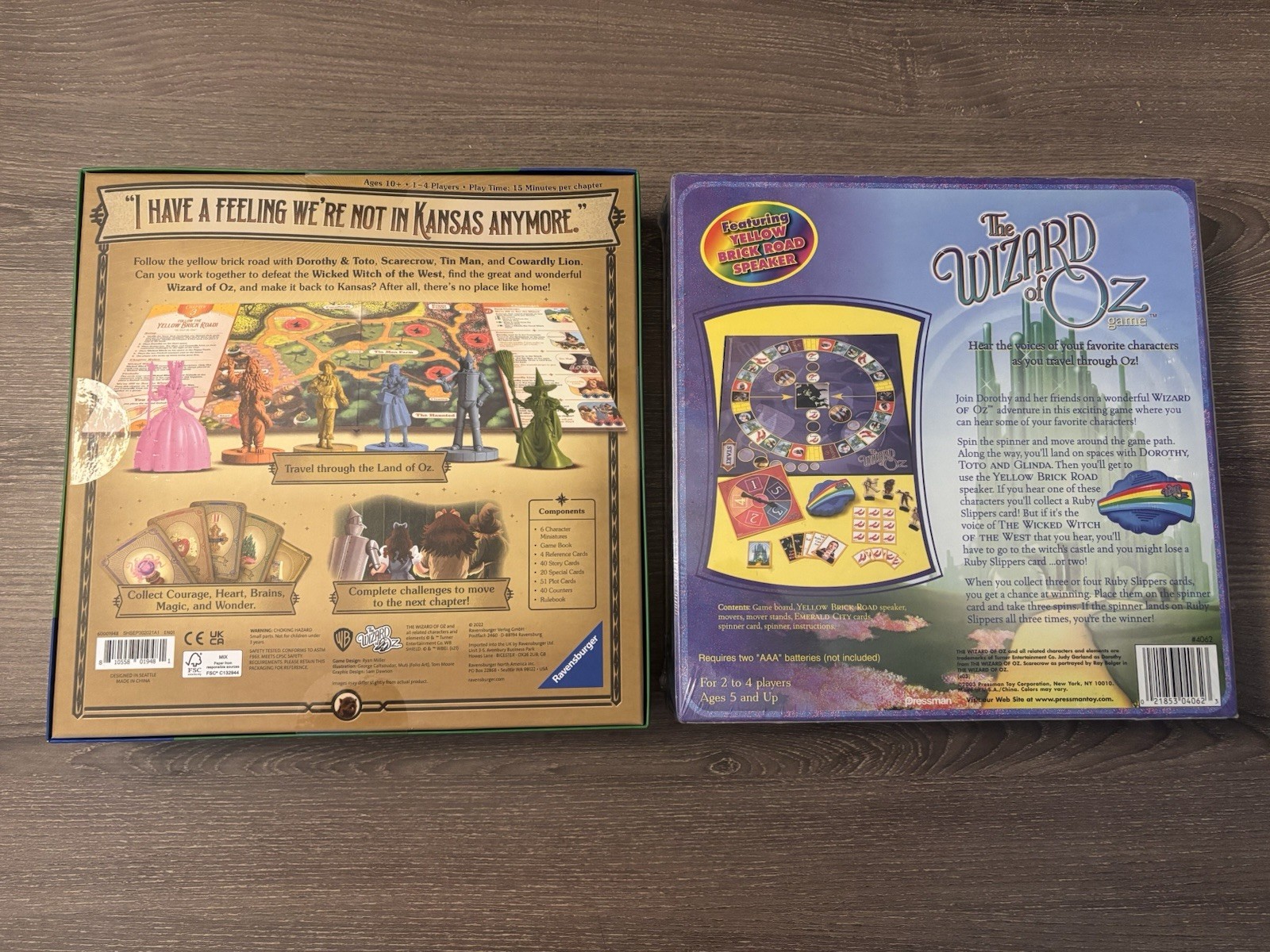 Wizard Of Oz Board Games Miscellaneous Lot Of 4