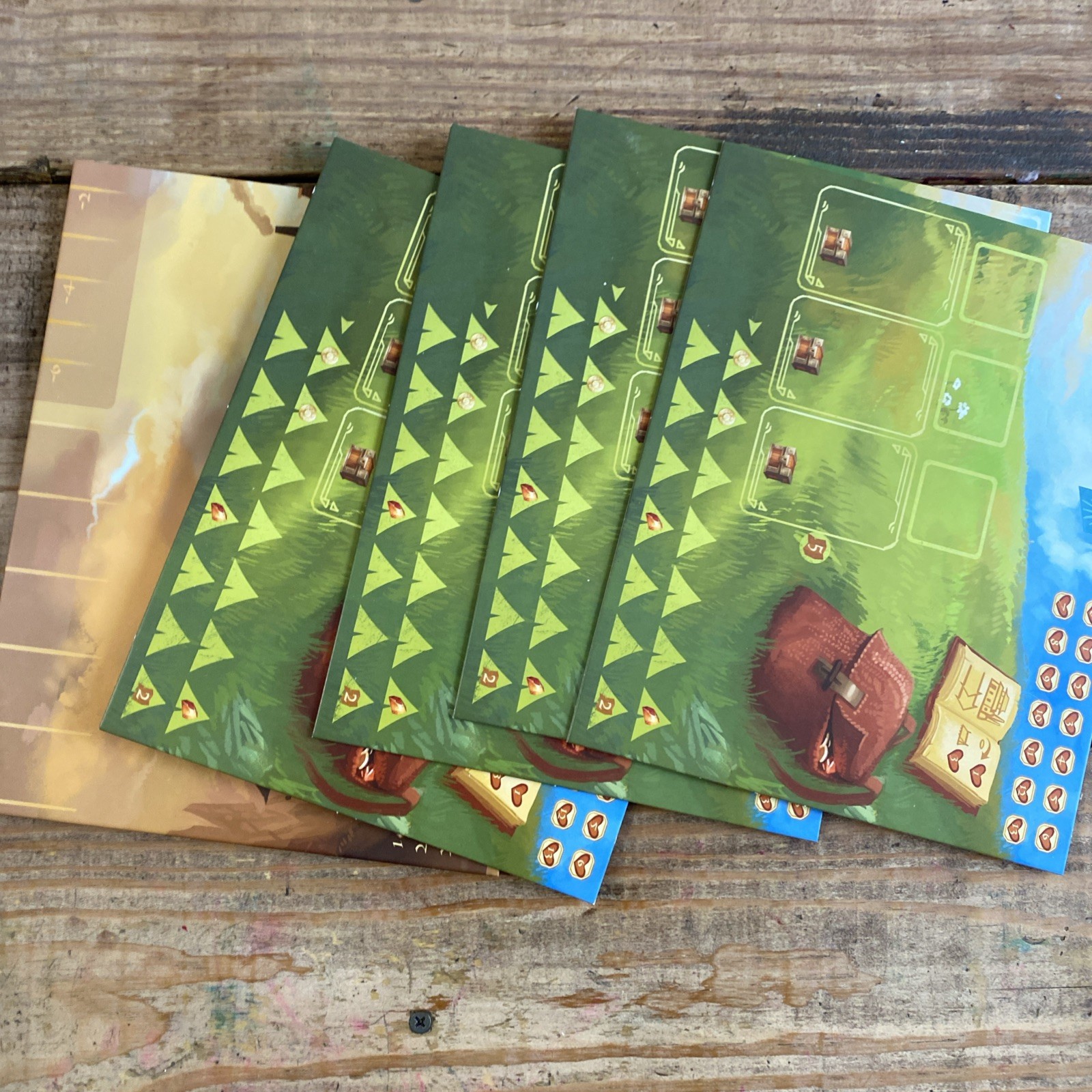 Near and Far Board Game w/ Amber Mines Expansion – Red Raven Games – Complete