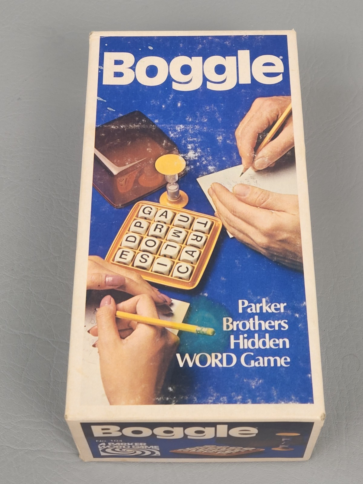 Vintage 1976 Boggle Hidden Word Game Parker Brothers COMPLETE